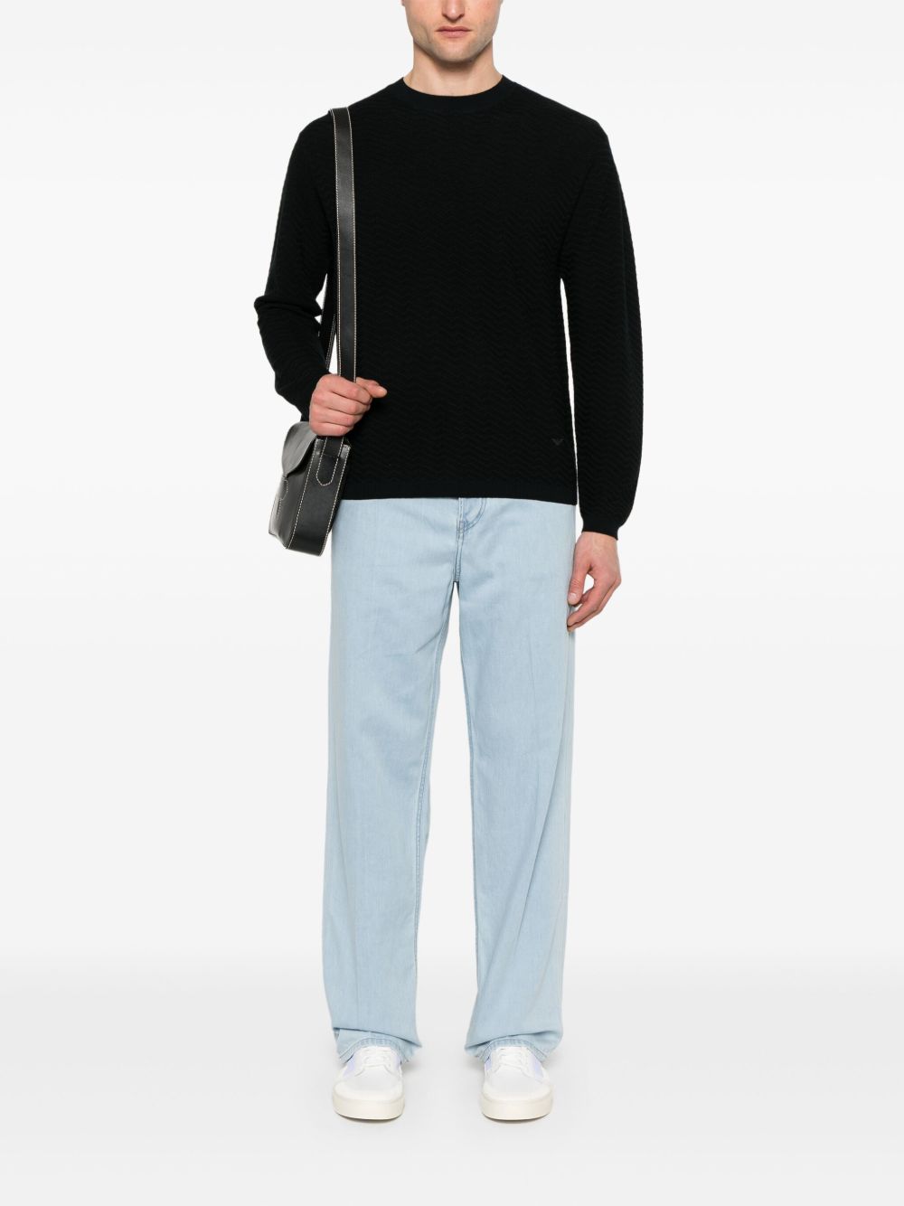 Emporio Armani Sweaters Blue