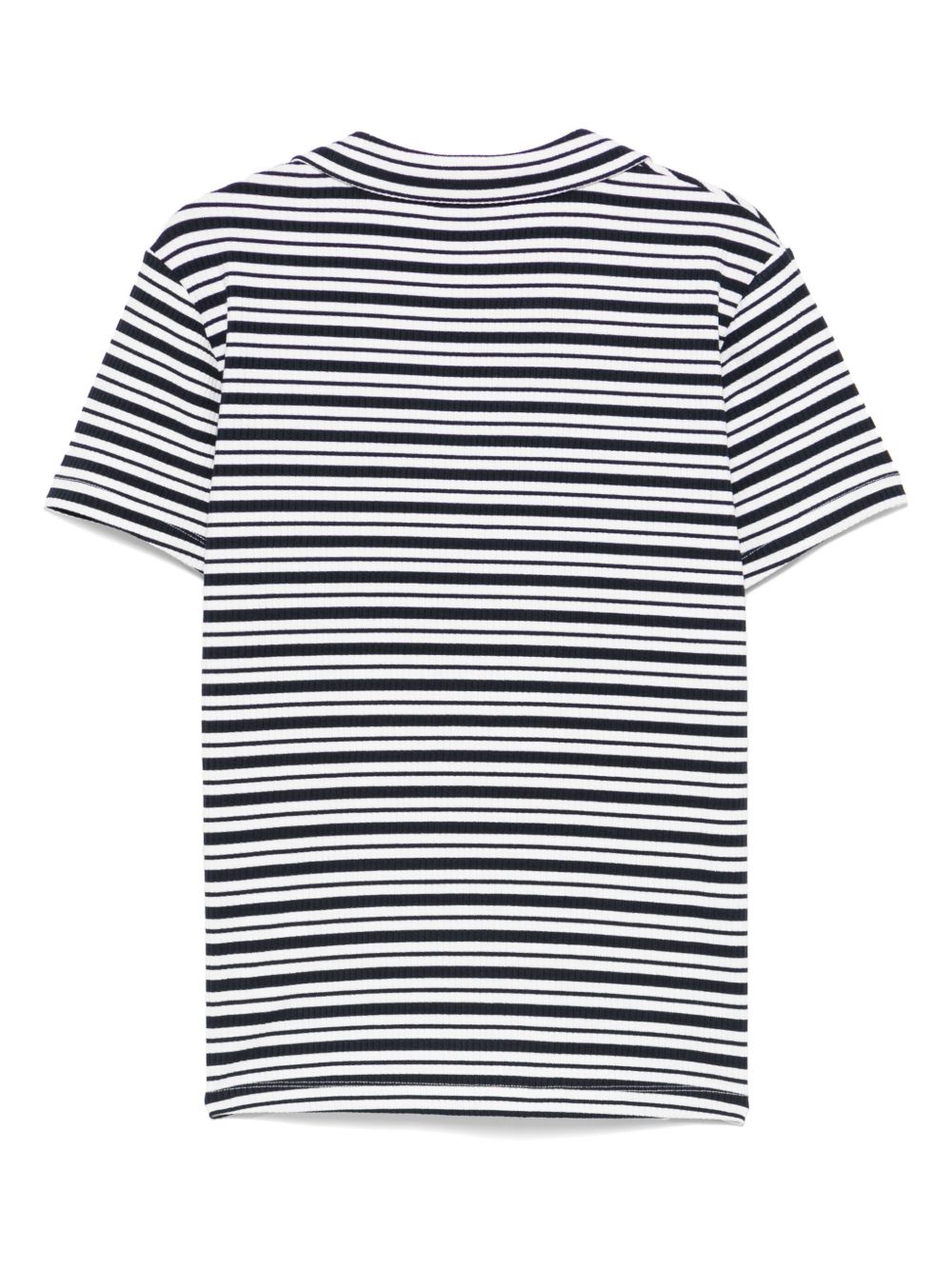 Ea7 V-neck Striped polo shirt