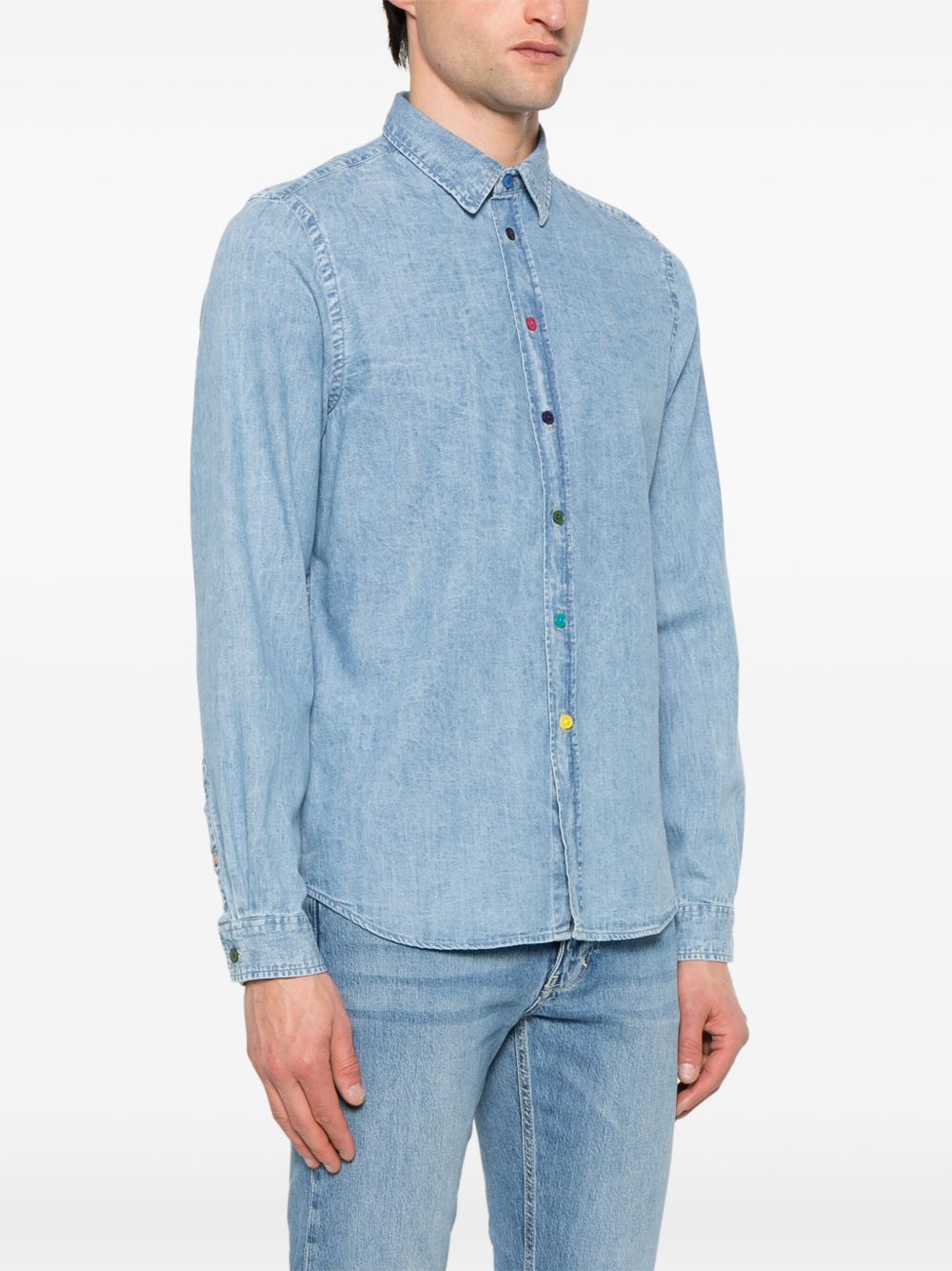 PS By Paul Smith Shirts Clear Blue
