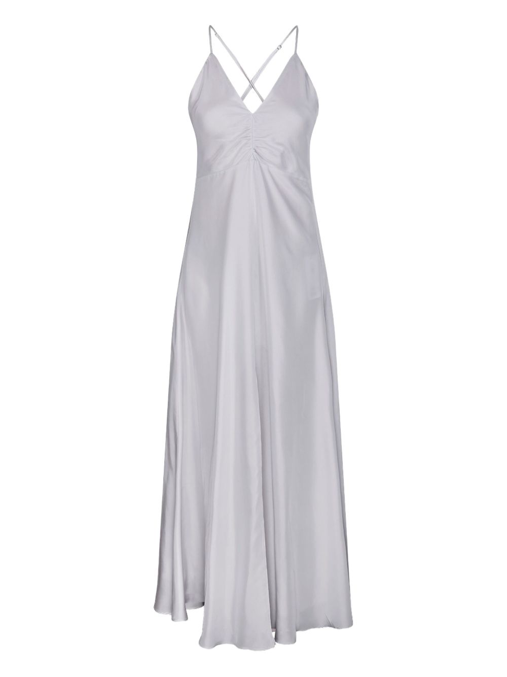 Forte Forte A-line silhouette Long silk slip dress