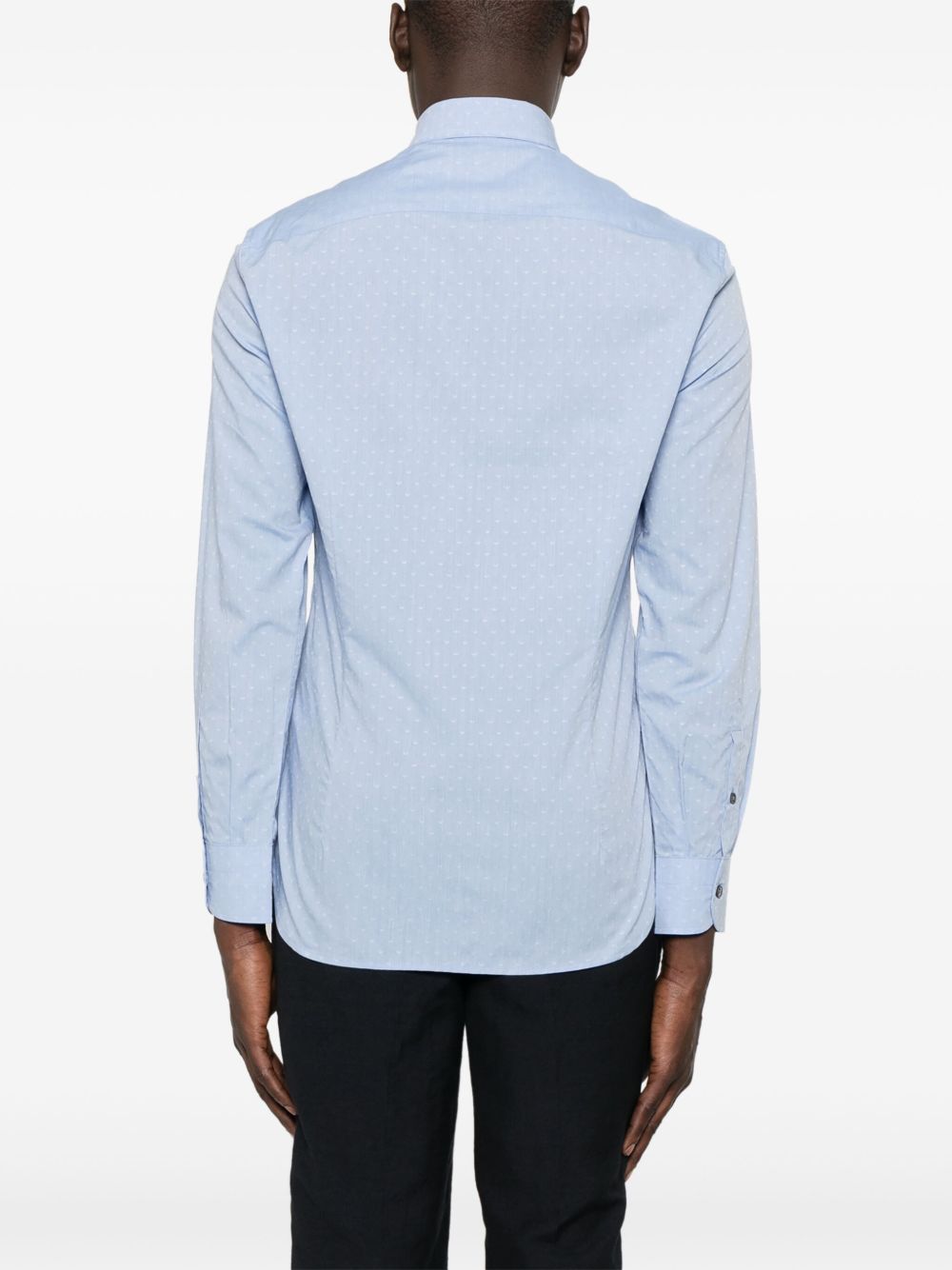Emporio Armani Shirts Clear Blue