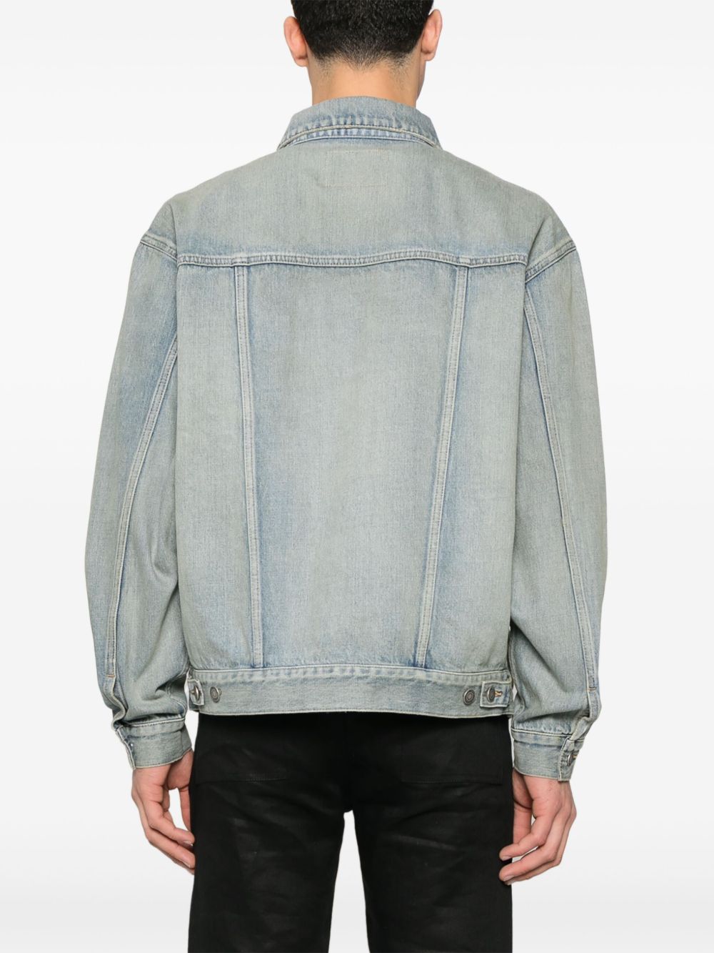 Saint Laurent Distressed Denim Jacket
