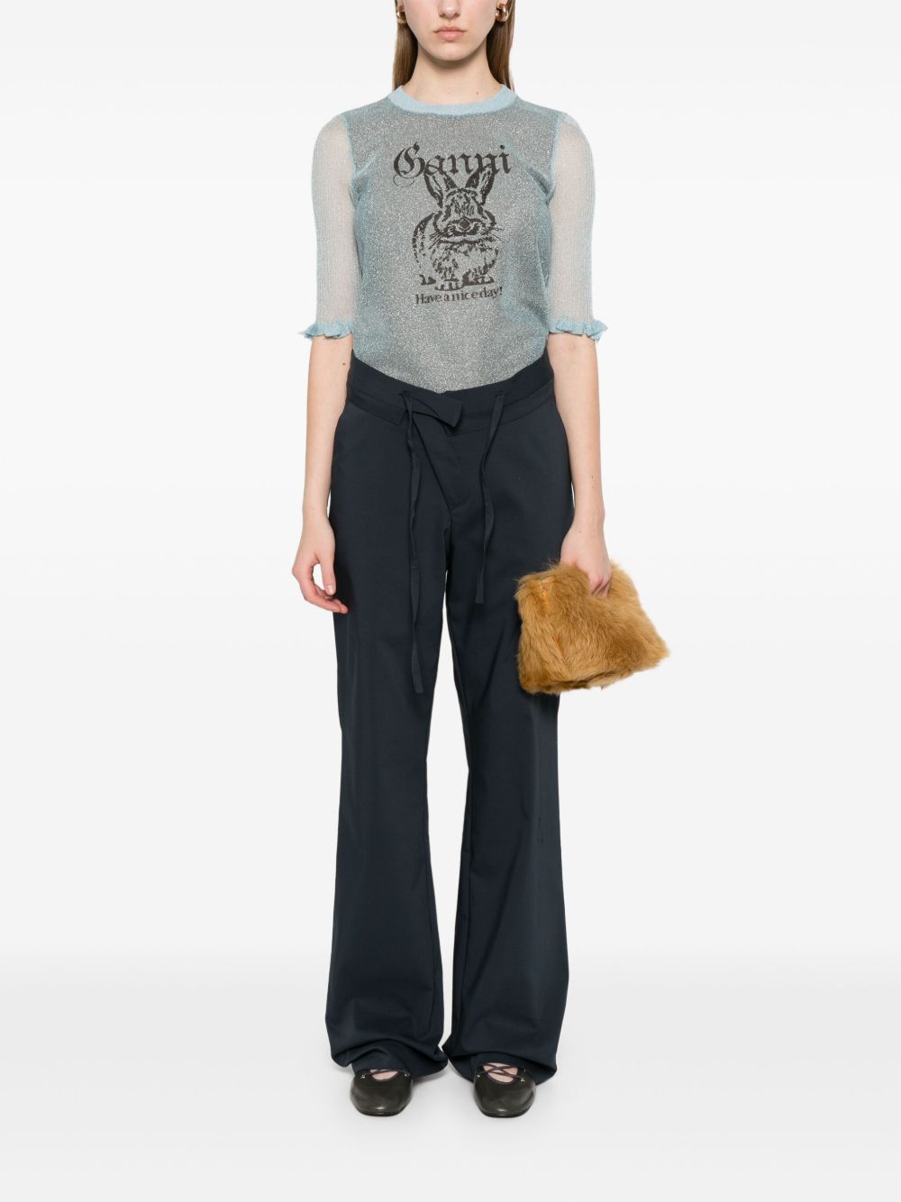 Ganni Bunny-detail top