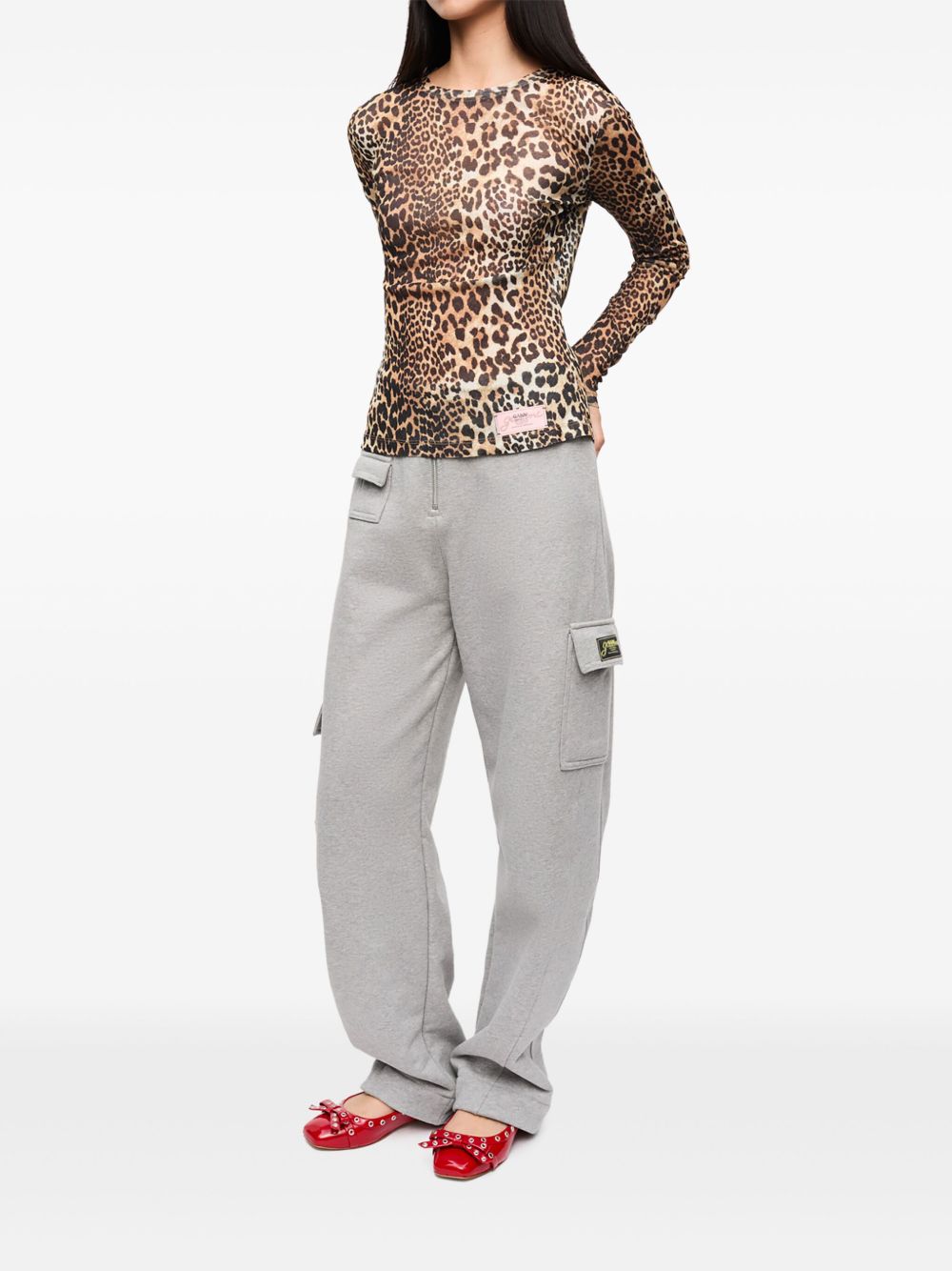 Ganni Leopard print t-shirt