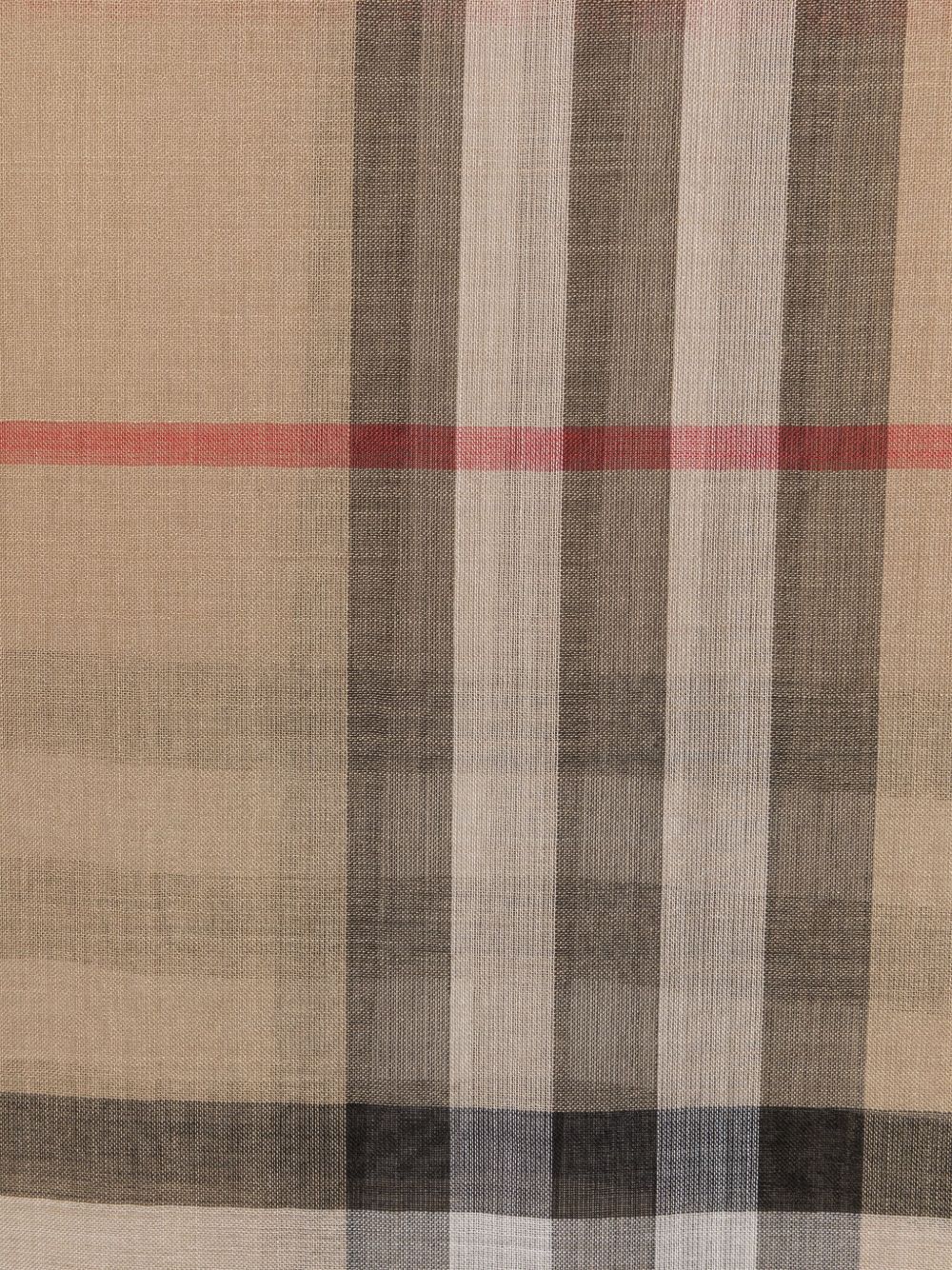Burberry Check wool and silk scarf