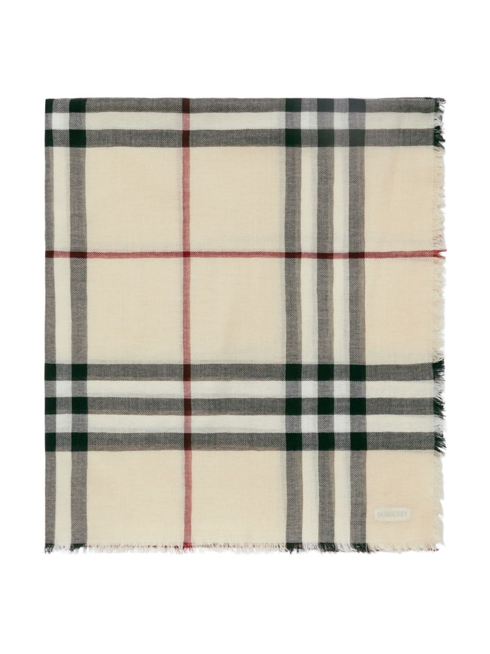 Burberry Check wool scarf