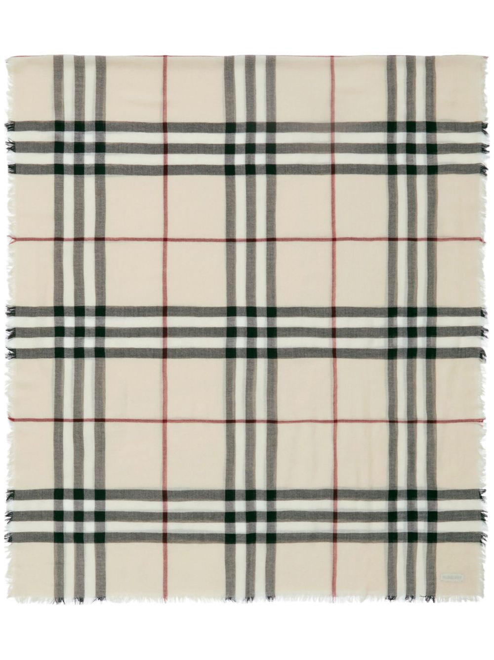 Burberry Check wool scarf