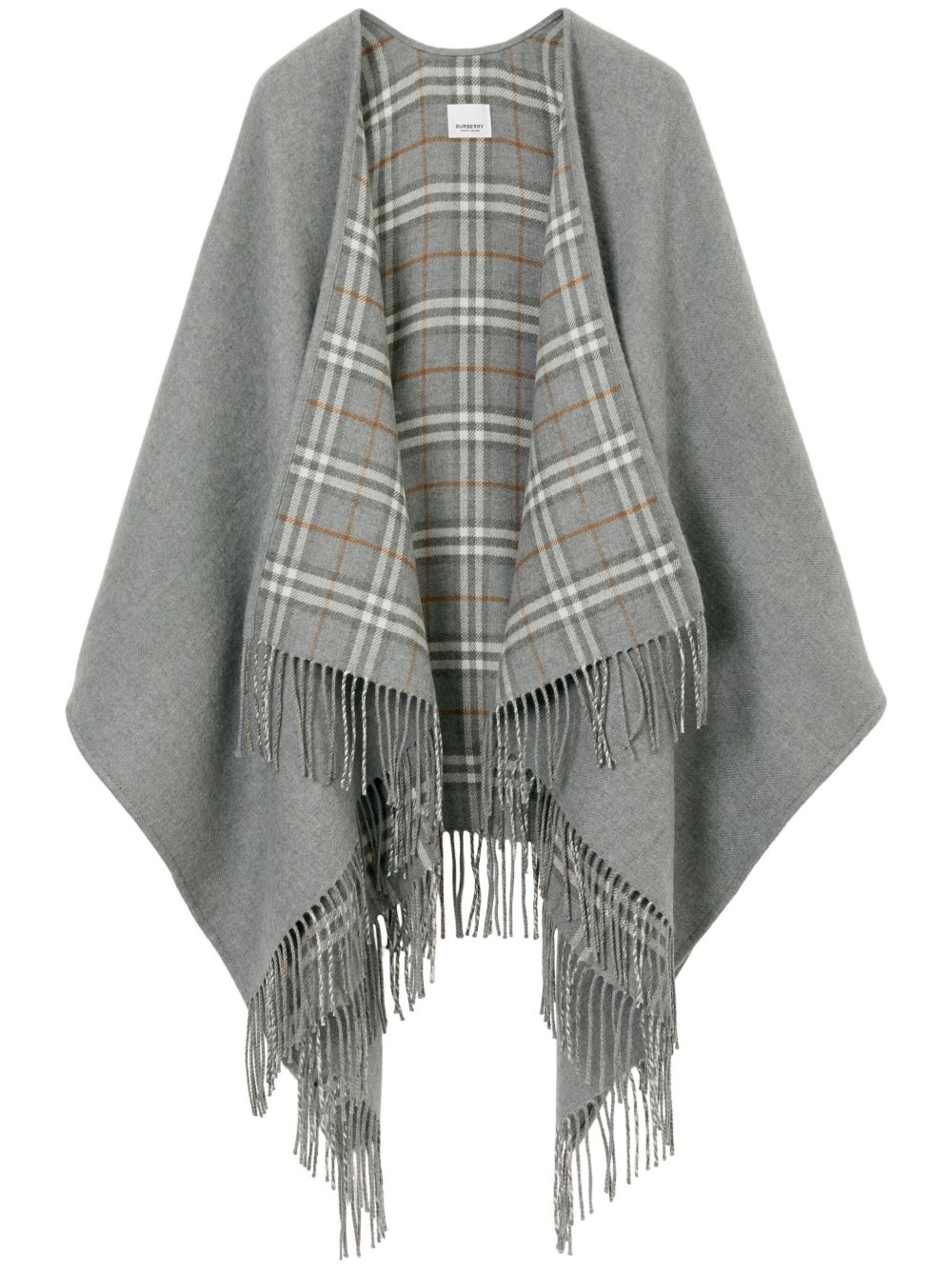 Burberry Vintage Check Reversible Wool Cape