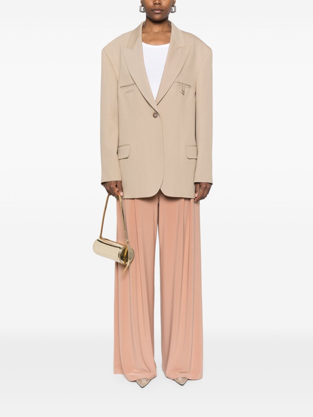 Norma Kamali Trousers Beige