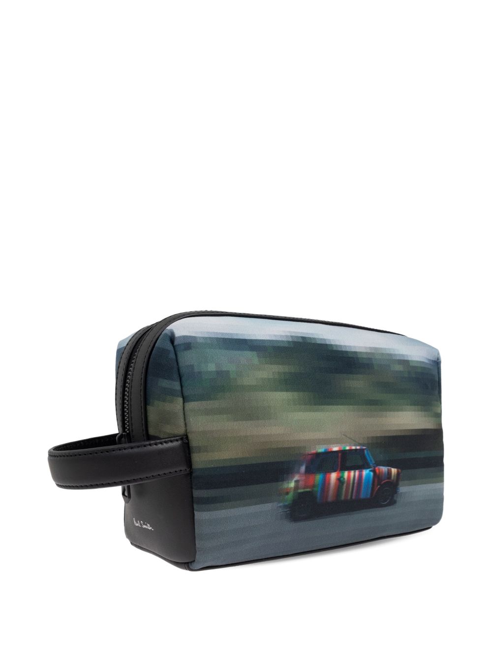 Paul Smith Recycled Polyester 'Pixelated Mini' Washbag