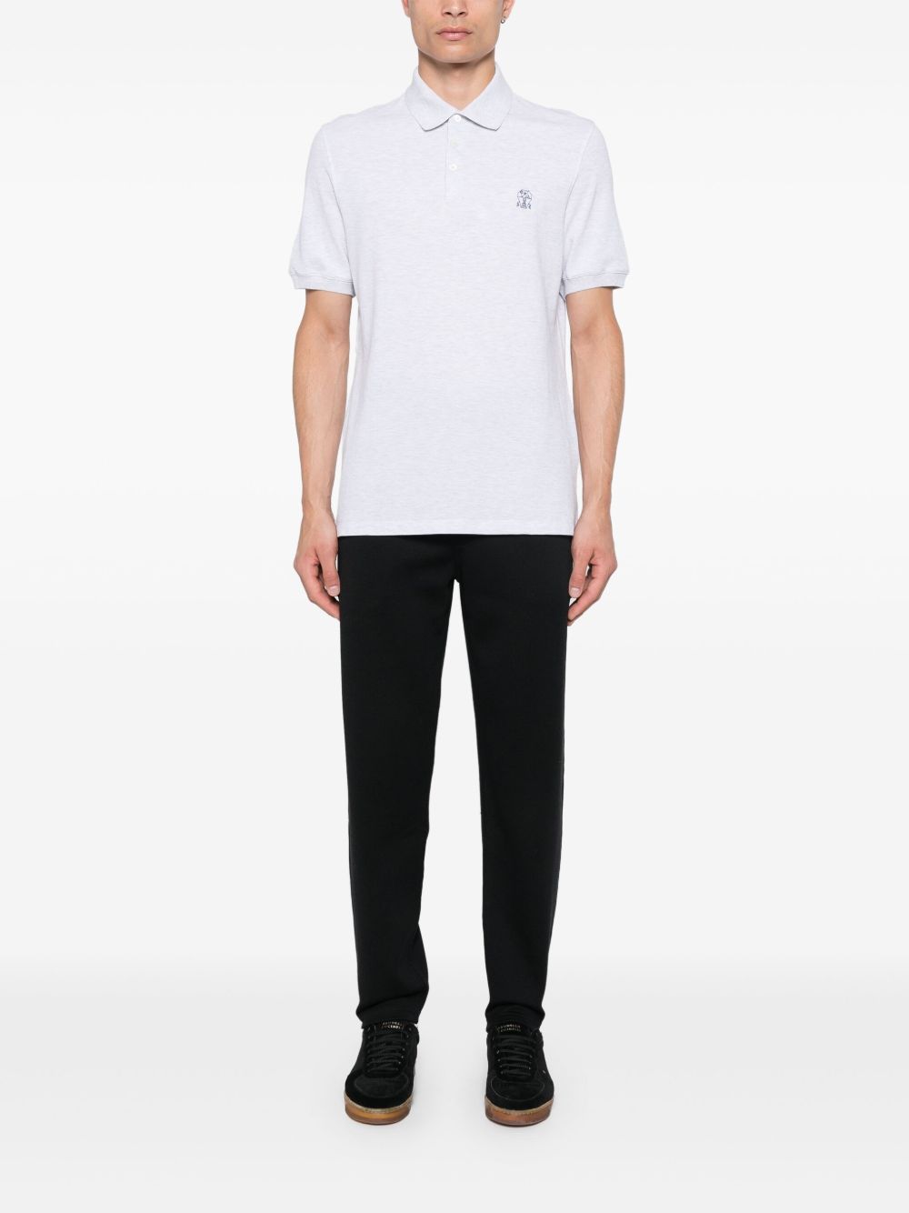 Brunello Cucinelli Straight leg cotton blend sweatpants