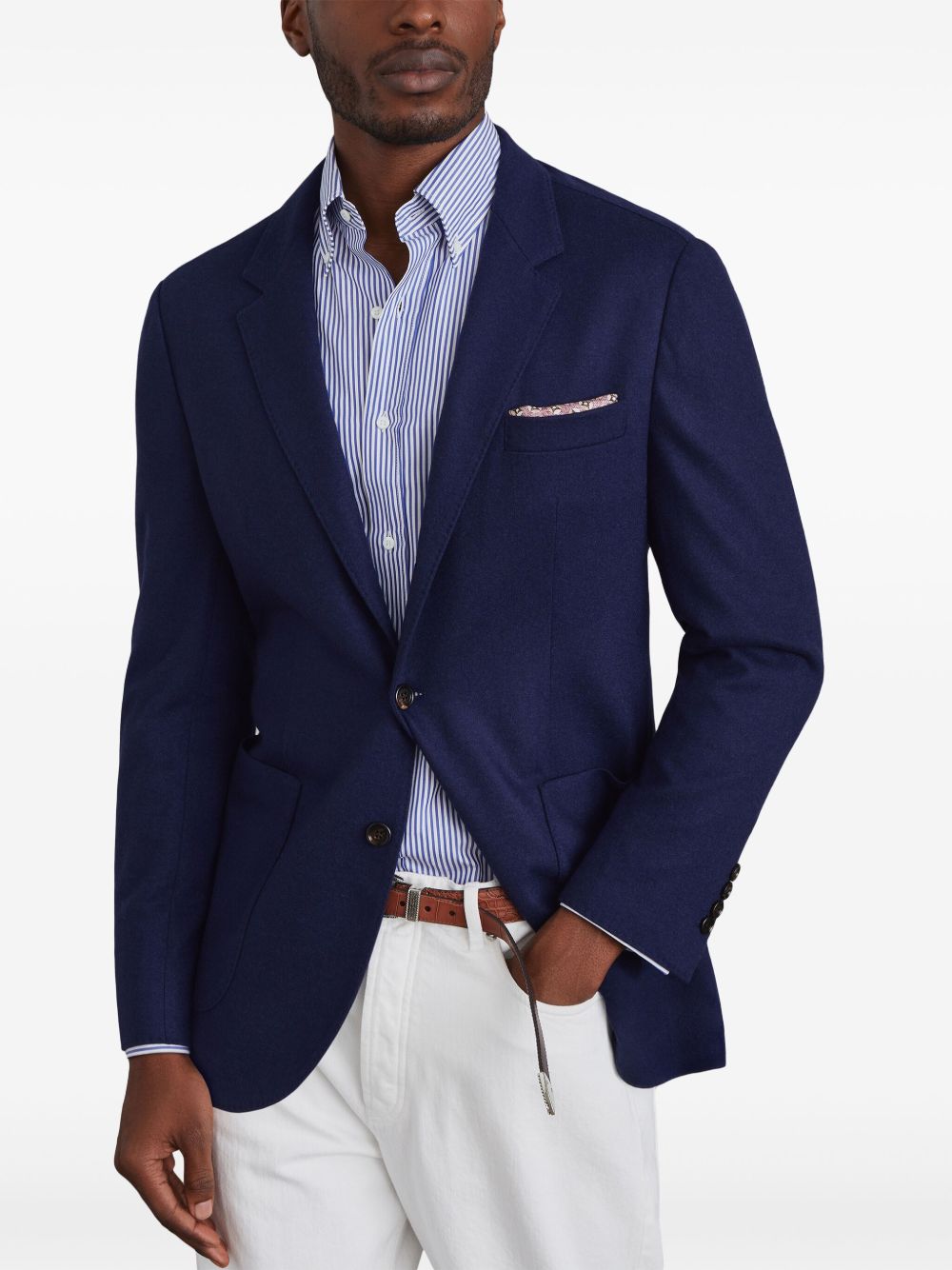 Brunello Cucinelli Single-breasted cashmere blazer