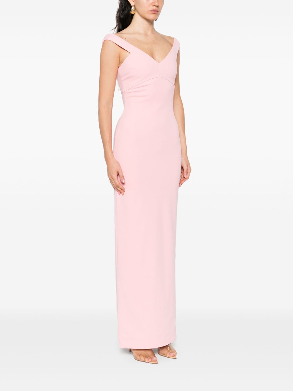 Solace London V-neck sleeveless Nalani maxi dress
