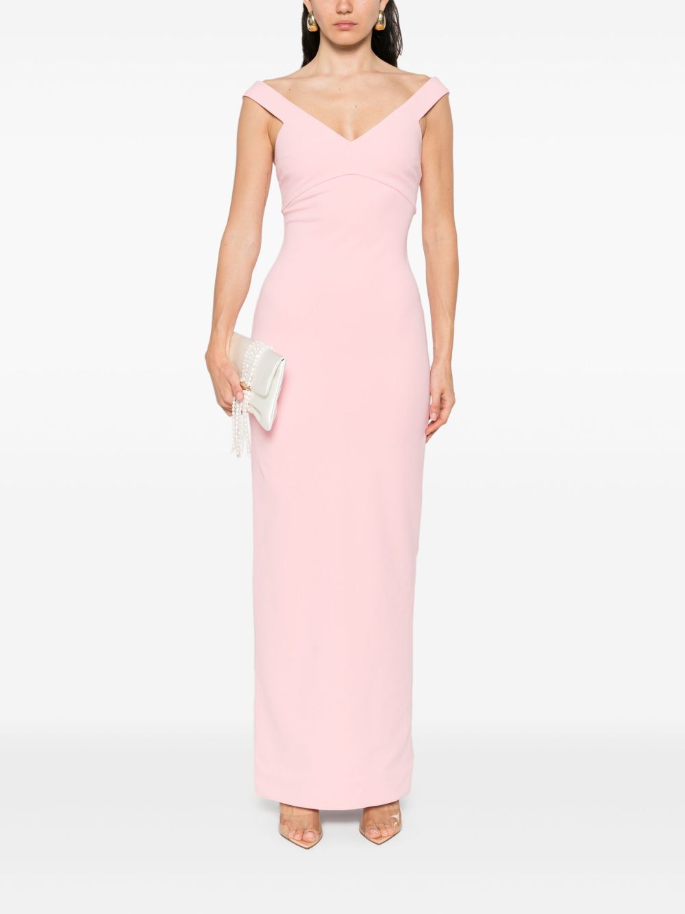 Solace London V-neck sleeveless Nalani maxi dress