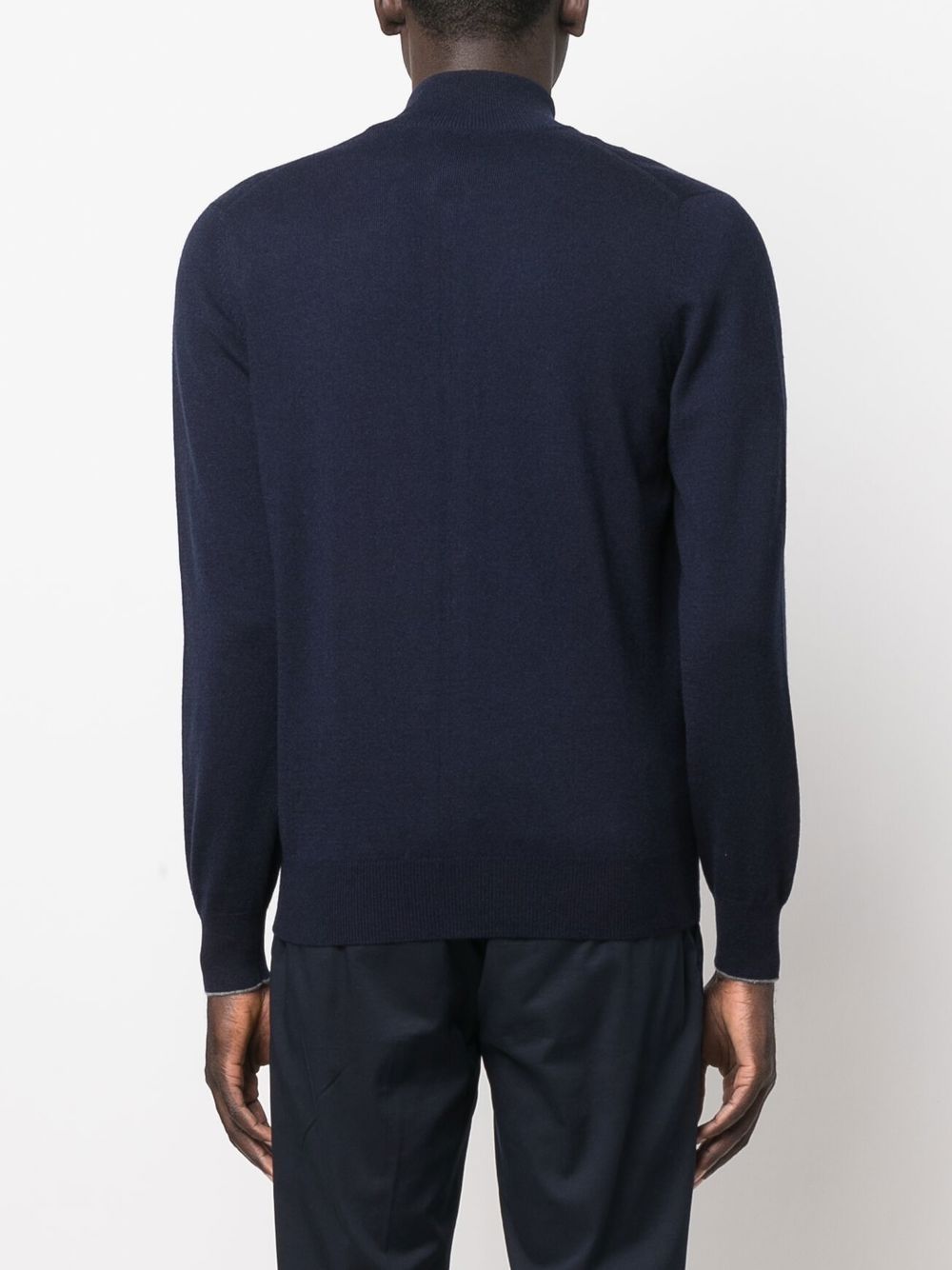 Brunello Cucinelli Cashmere high neck zip-up cardigan