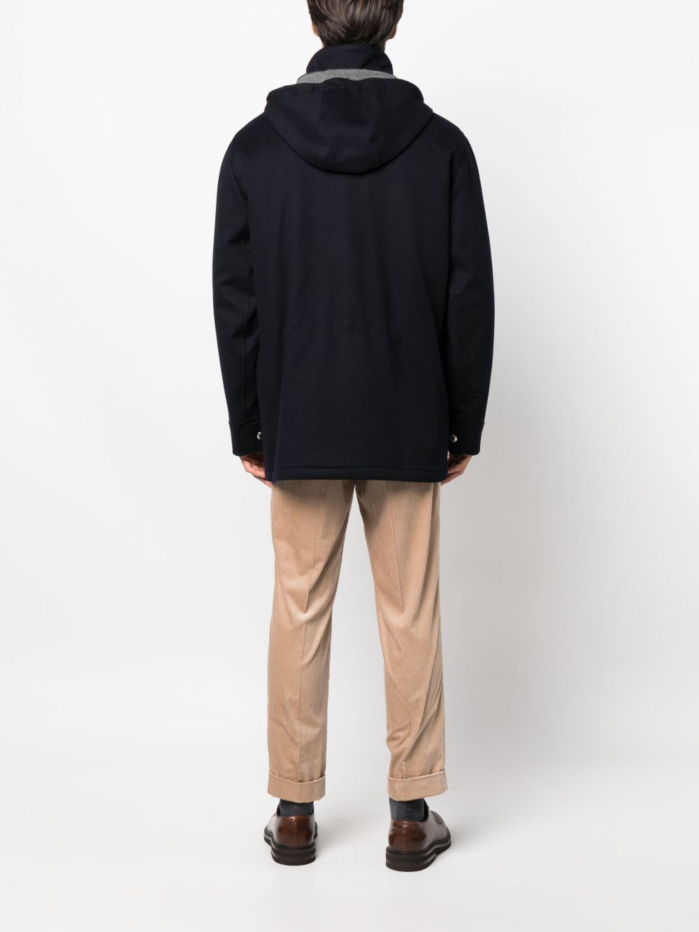 Brunello Cucinelli Detachable hood padded coat