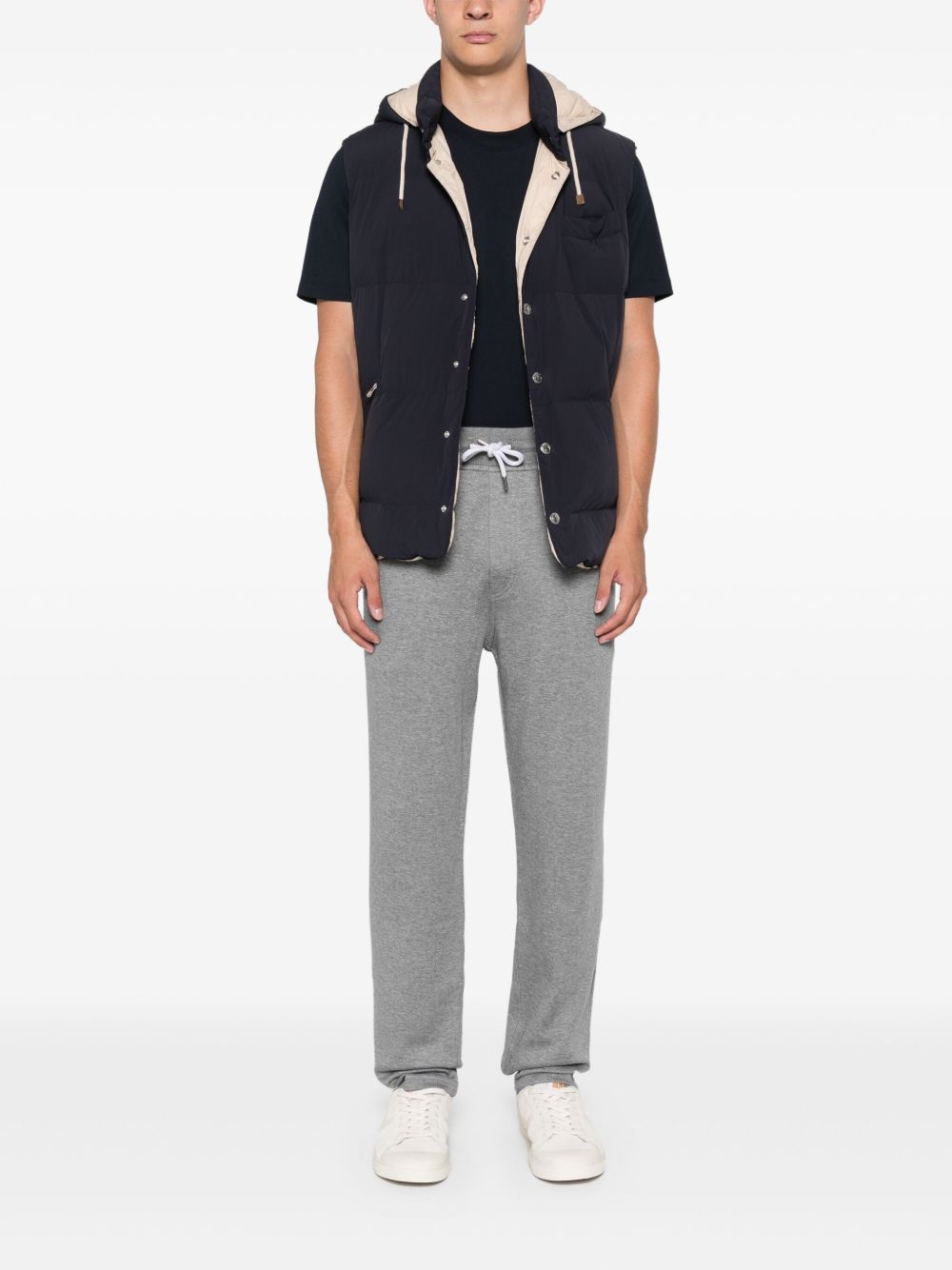 Brunello Cucinelli Mélange-effect track pants