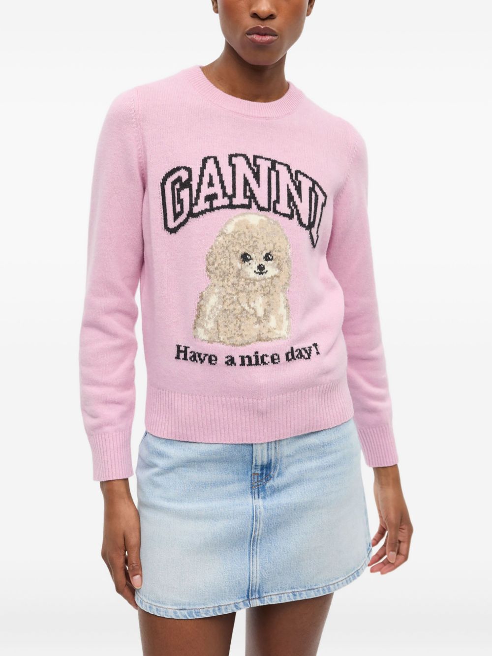GANNI Sweaters Pink