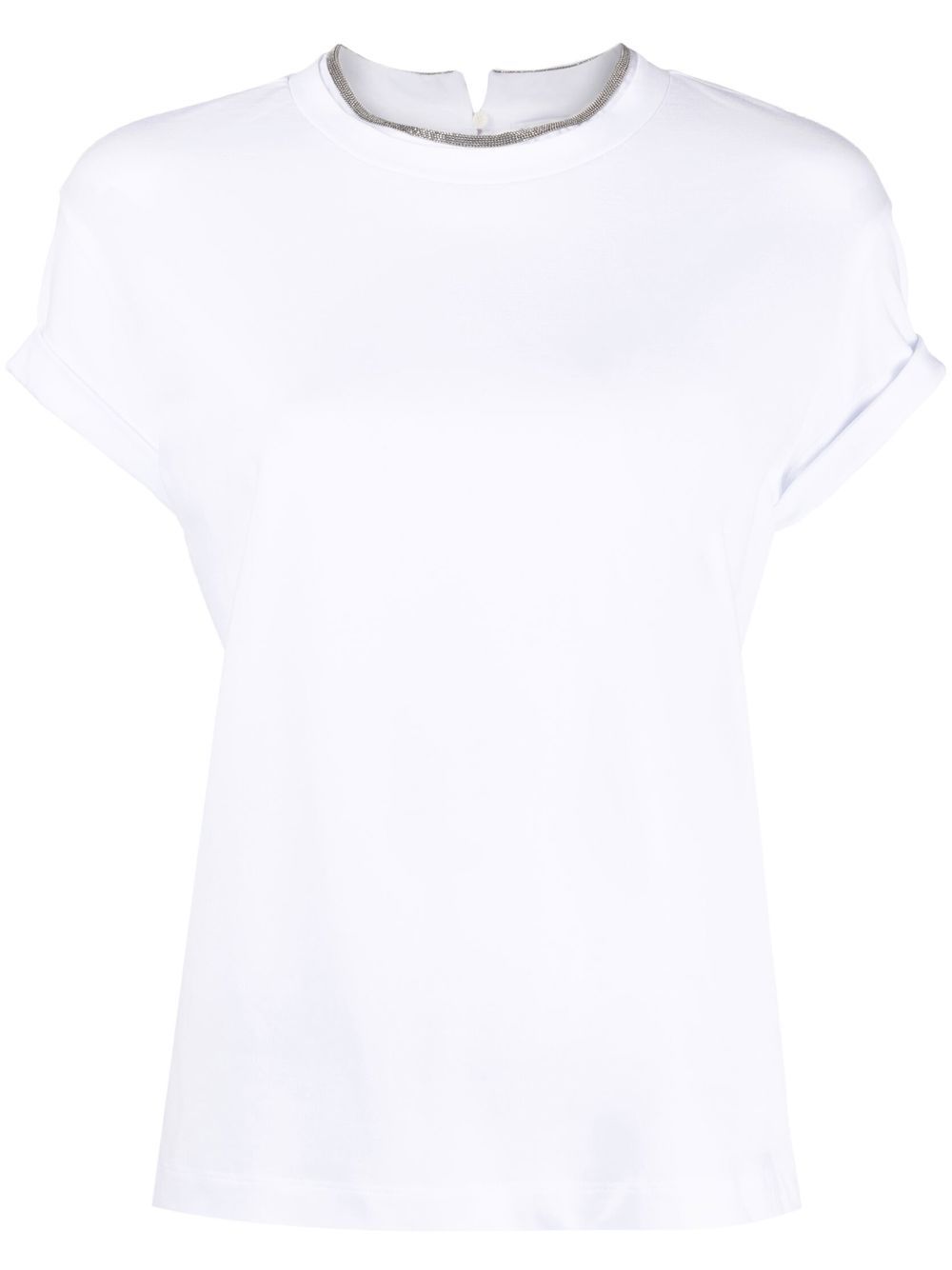 Brunello Cucinelli Chain-trim round-neck t-shirt