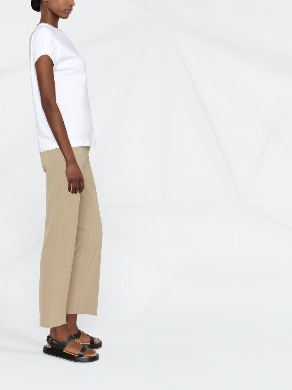 Brunello Cucinelli Chain-trim round-neck t-shirt