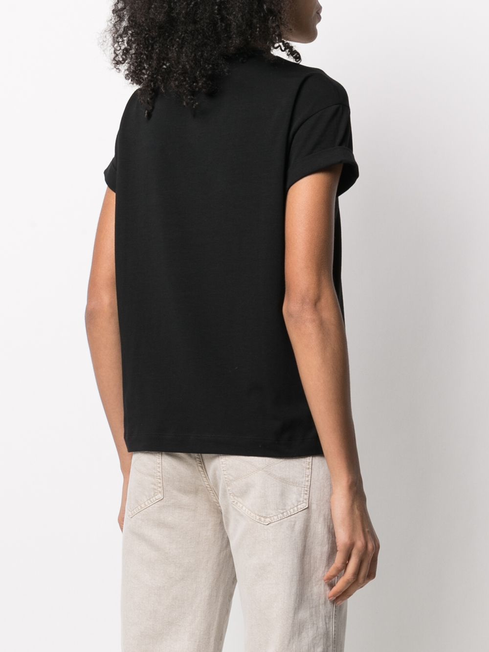 Brunello Cucinelli Brass-embellished crew-neck T-shirt