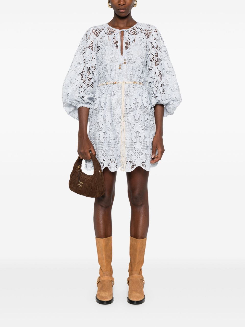 Zimmermann Lace detail mini dress