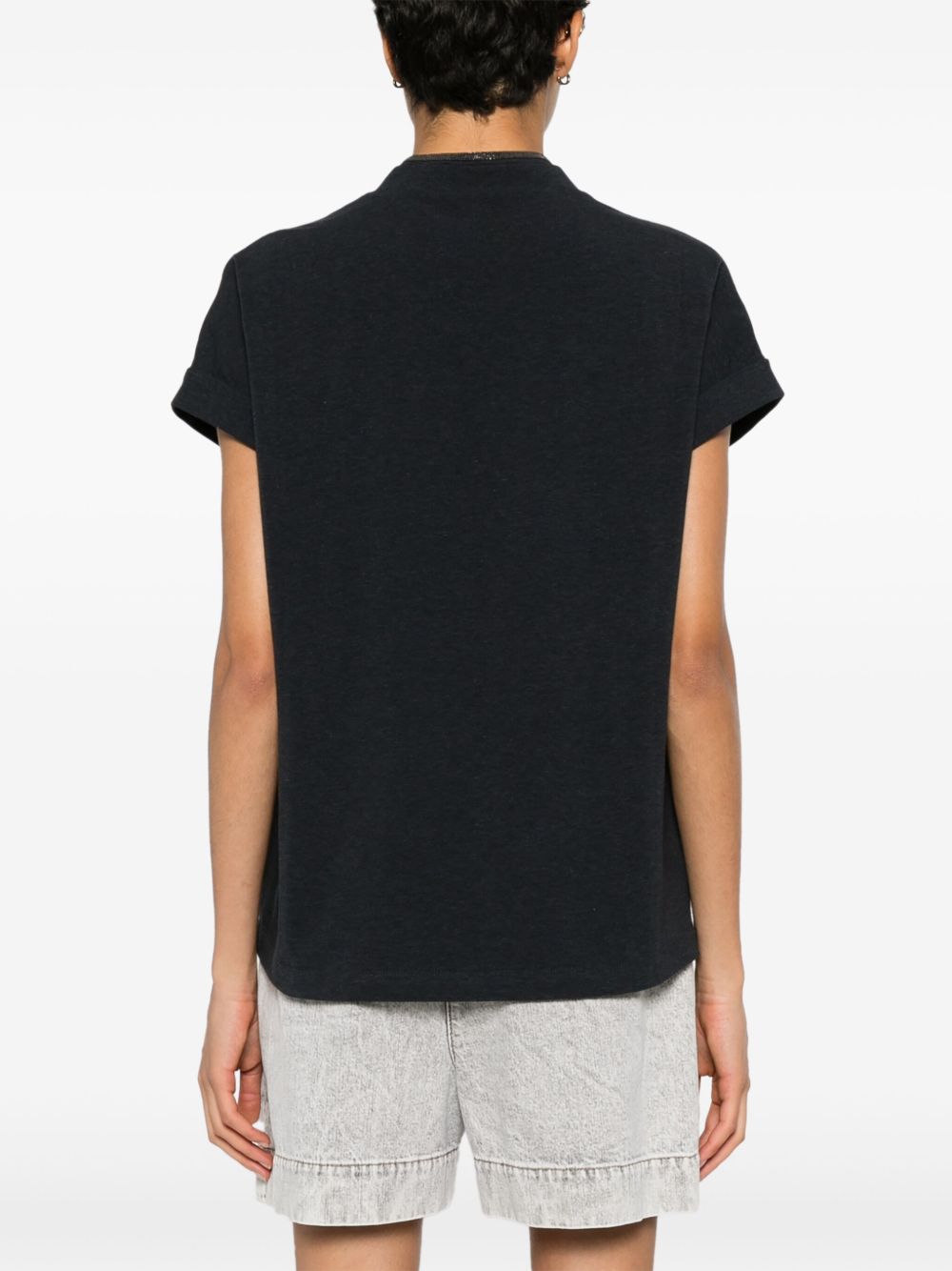 Brunello Cucinelli Monili-chain cotton T-shirt