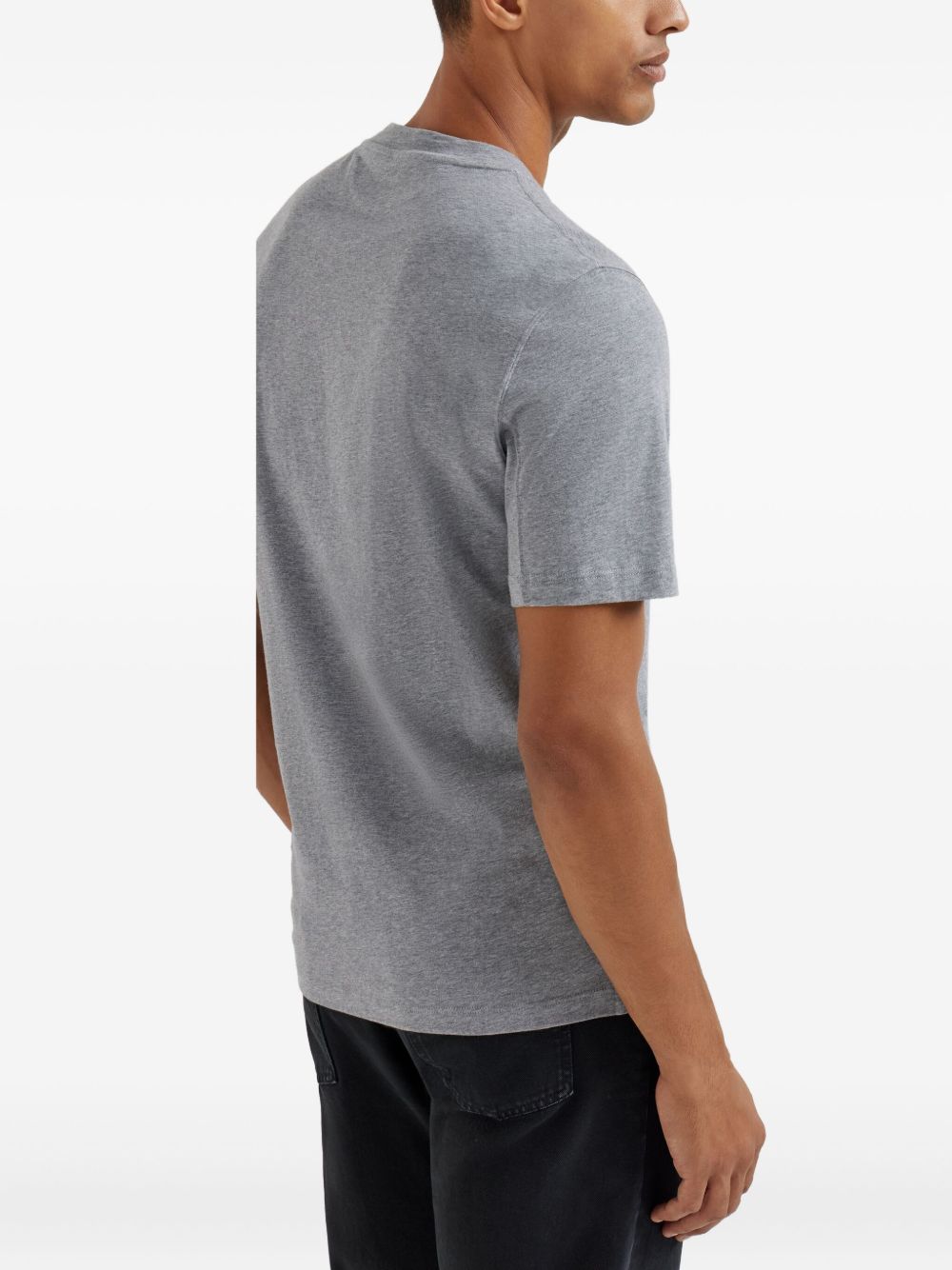 Brunello Cucinelli Crew neck T-shirt in cotton jersey with logo
