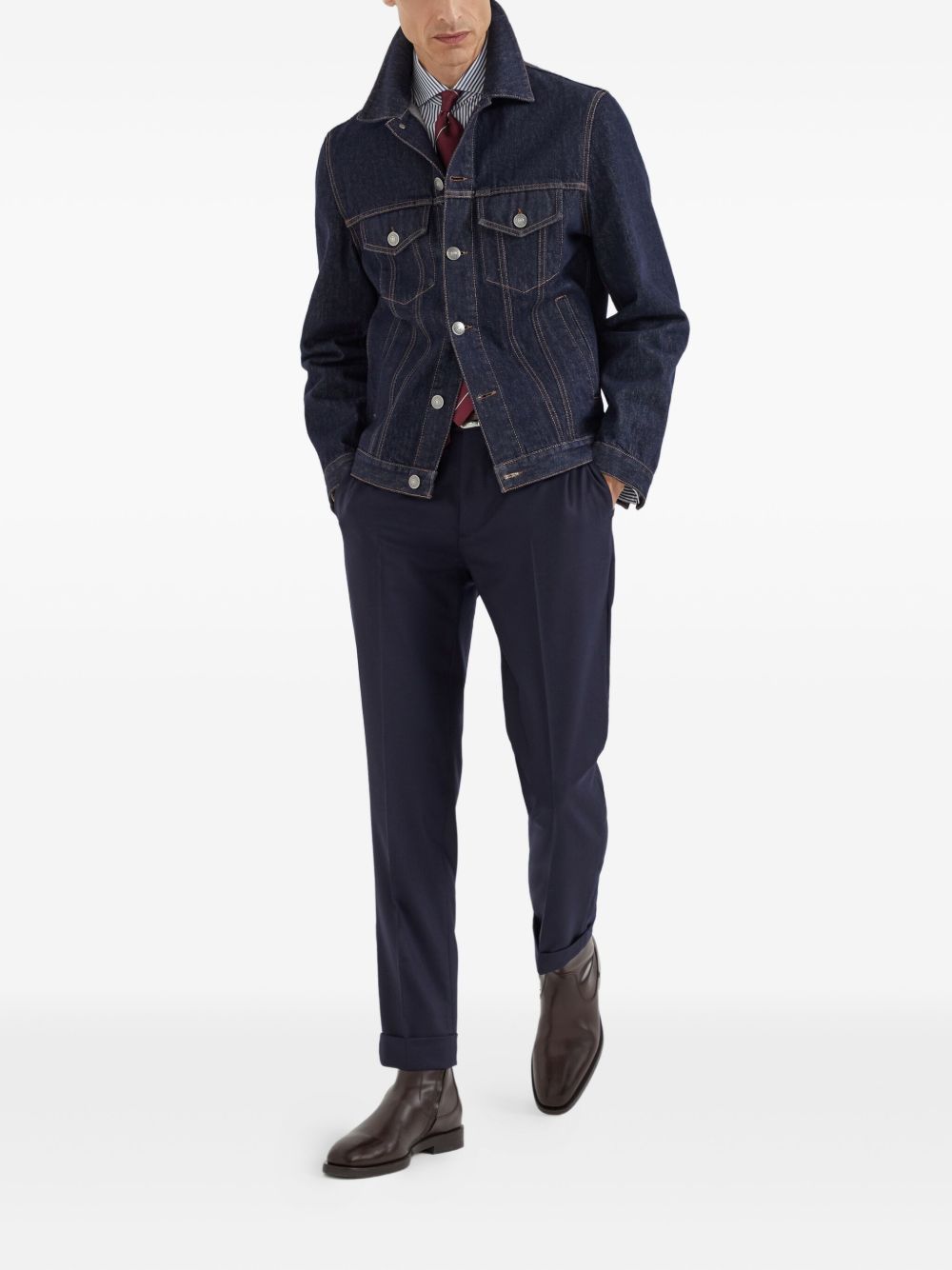 Brunello Cucinelli Striped button-up shirt