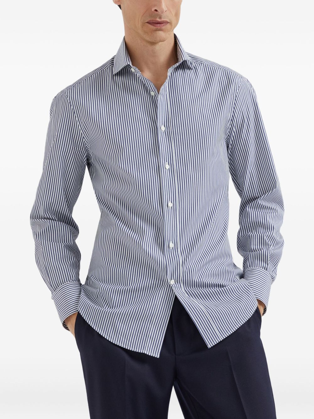 Brunello Cucinelli Striped button-up shirt