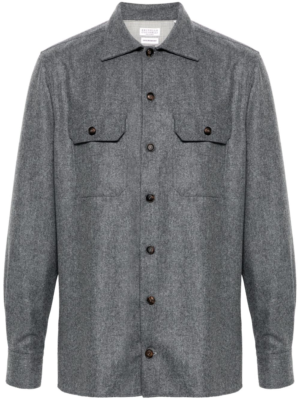 Brunello Cucinelli Mélange-effect shirt
