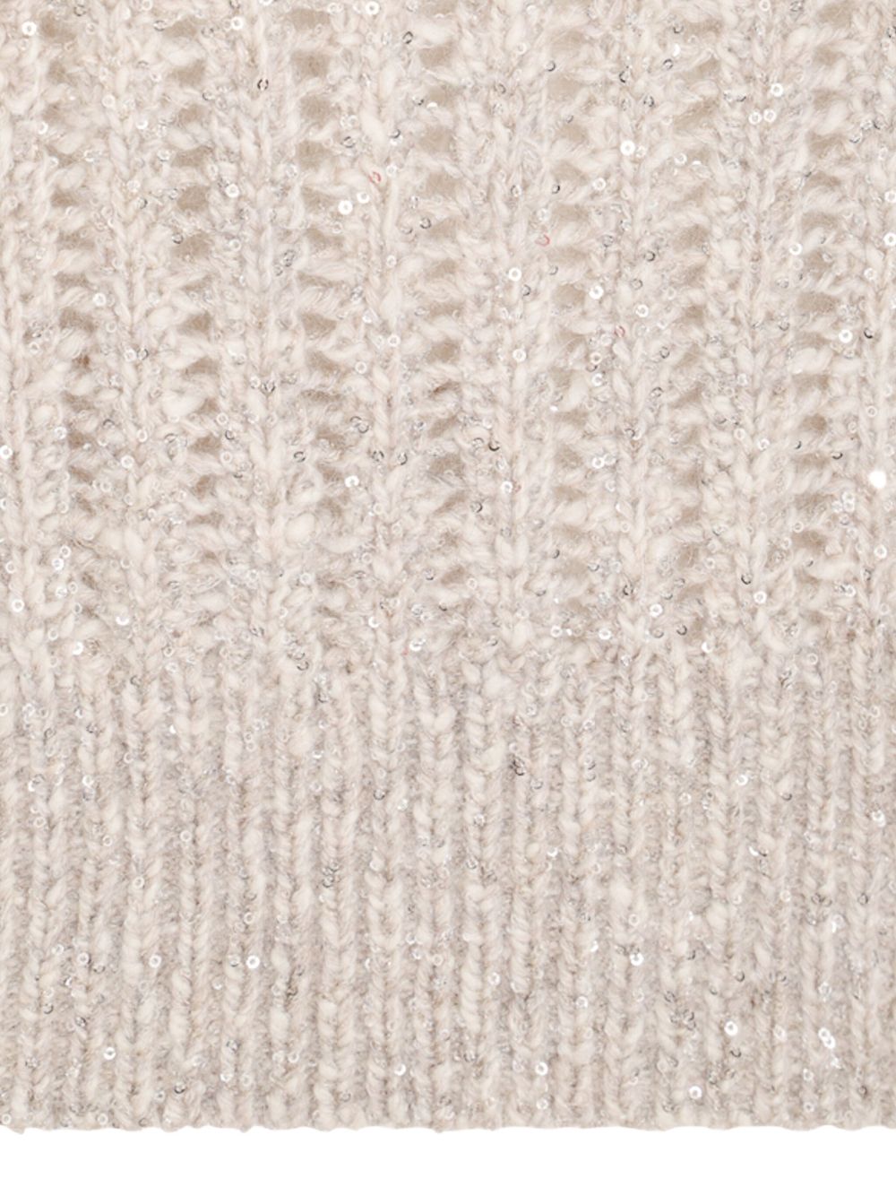 Brunello Cucinelli Natural Knitted Crewneck Vest