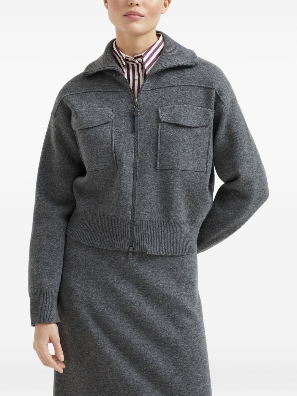 Brunello Cucinelli Sweaters Grey