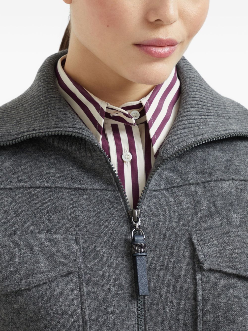 Brunello Cucinelli Sweaters Grey