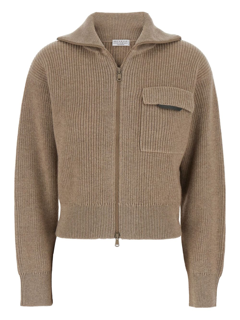Brunello Cucinelli Zip-up ribbed cardigan
