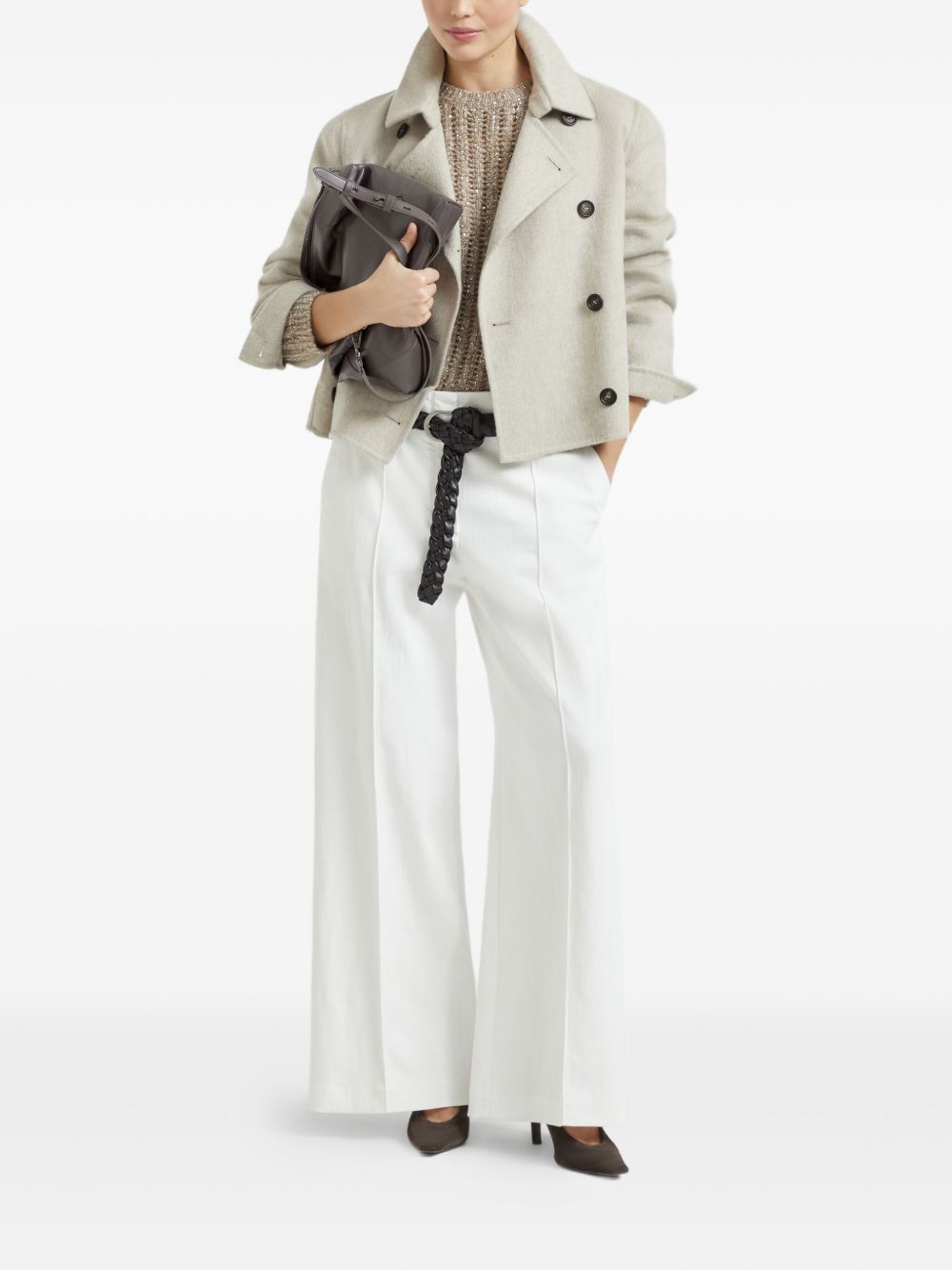 Brunello Cucinelli Dazzling Rib sweater in Soft wool, cashmere and mohair