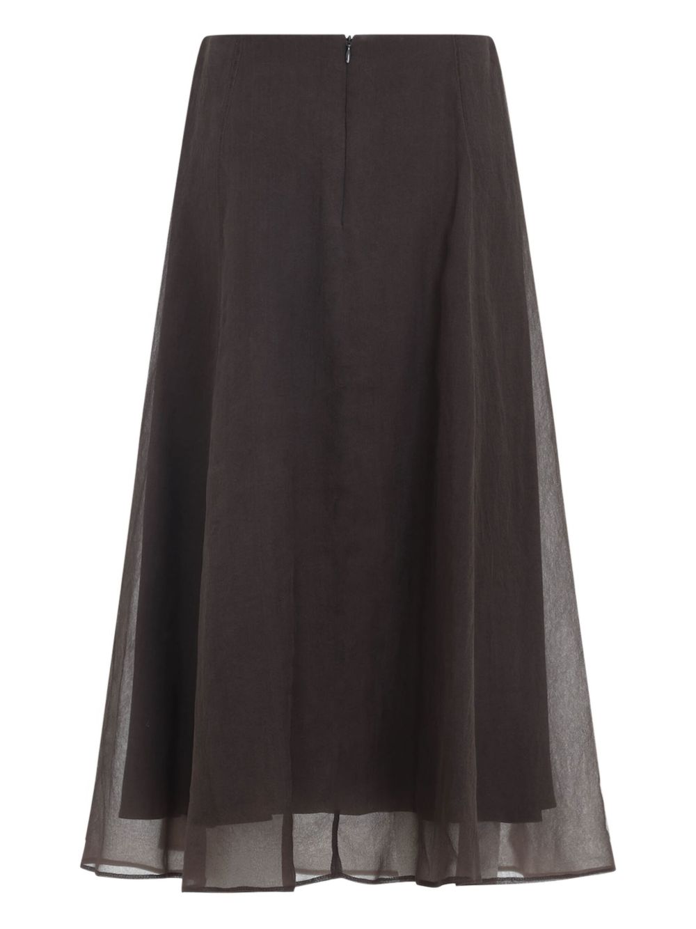 Brunello Cucinelli Sheer A-line skirt