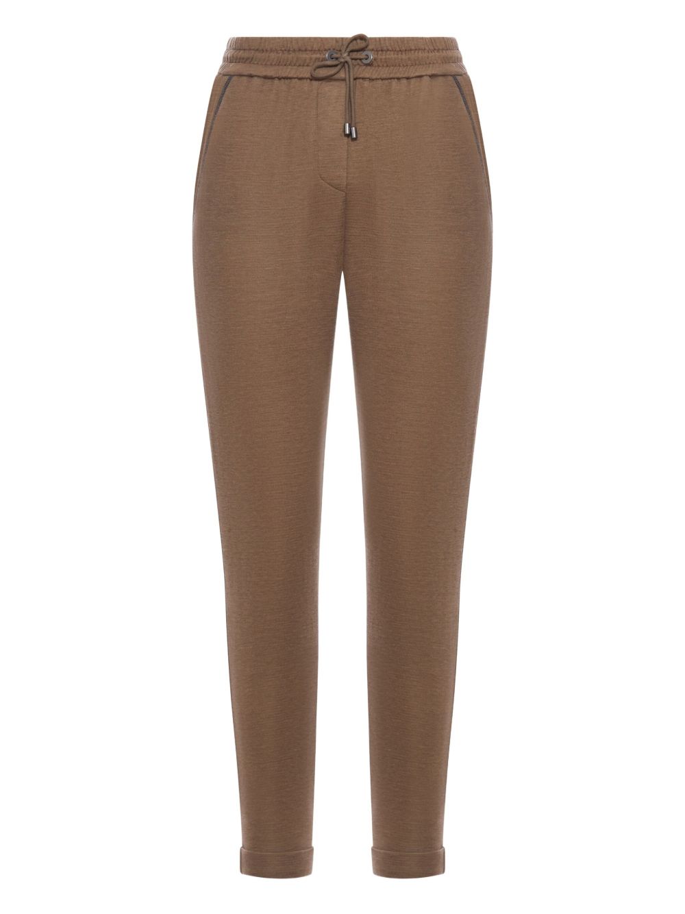 Brunello Cucinelli Cotton And Silk Blend Trousers