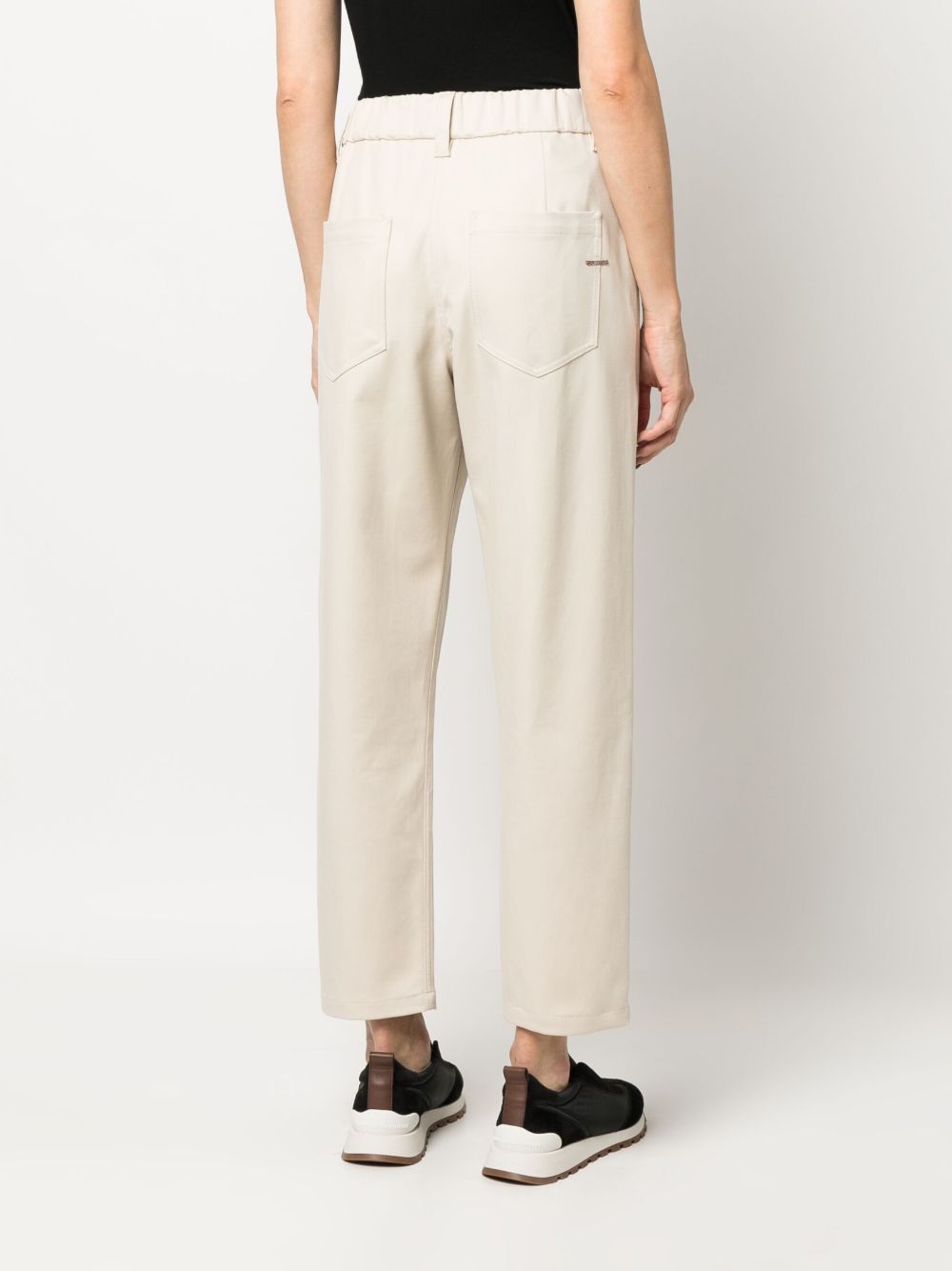 Brunello Cucinelli Elasticated straight-leg trousers