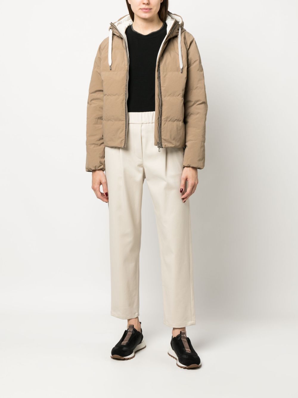 Brunello Cucinelli Elasticated straight-leg trousers