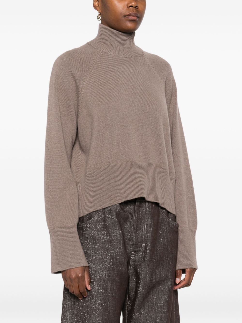 Brunello Cucinelli High-neck cropped sweater