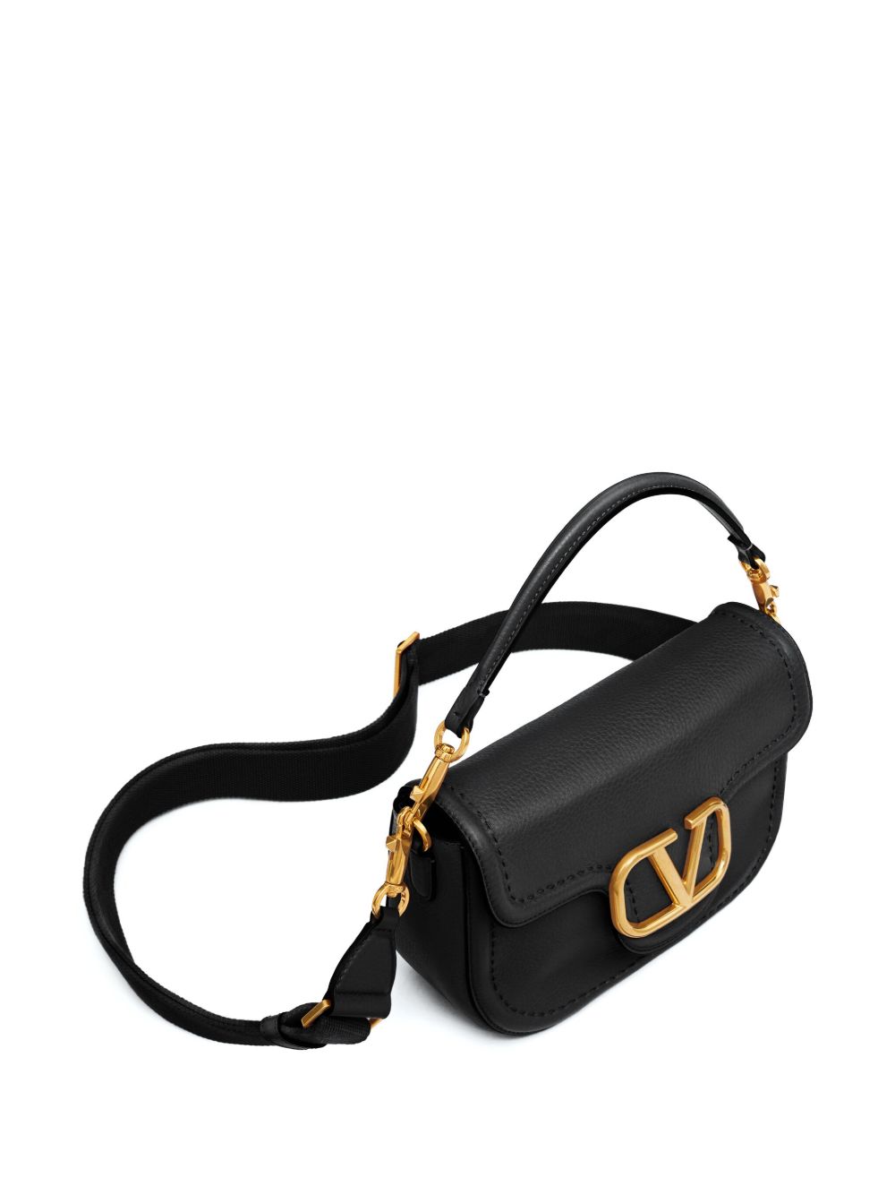 Valentino Garavani Alltime Grainy Calfskin Shoulder Bag