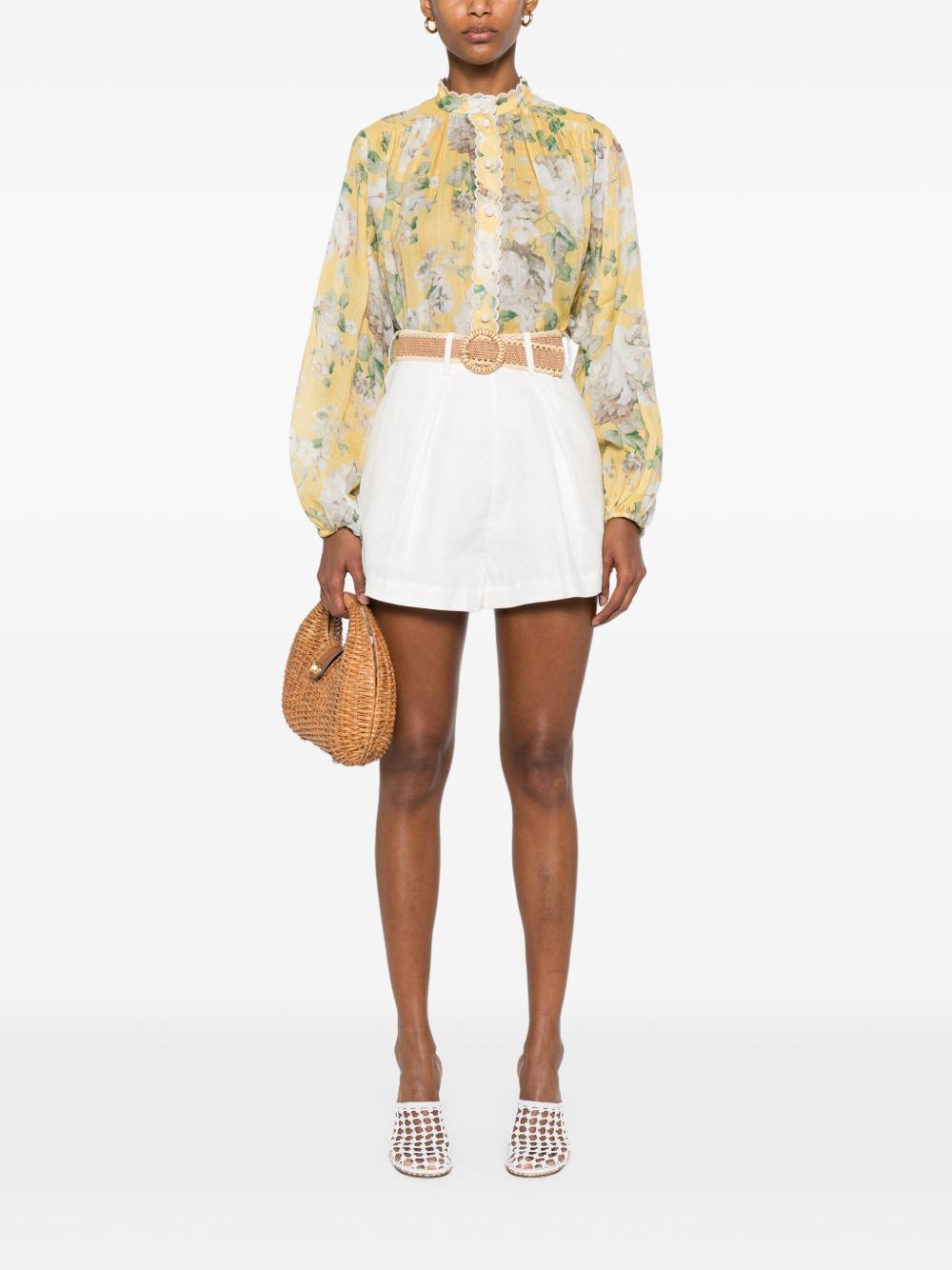 Zimmermann Shorts Ivory
