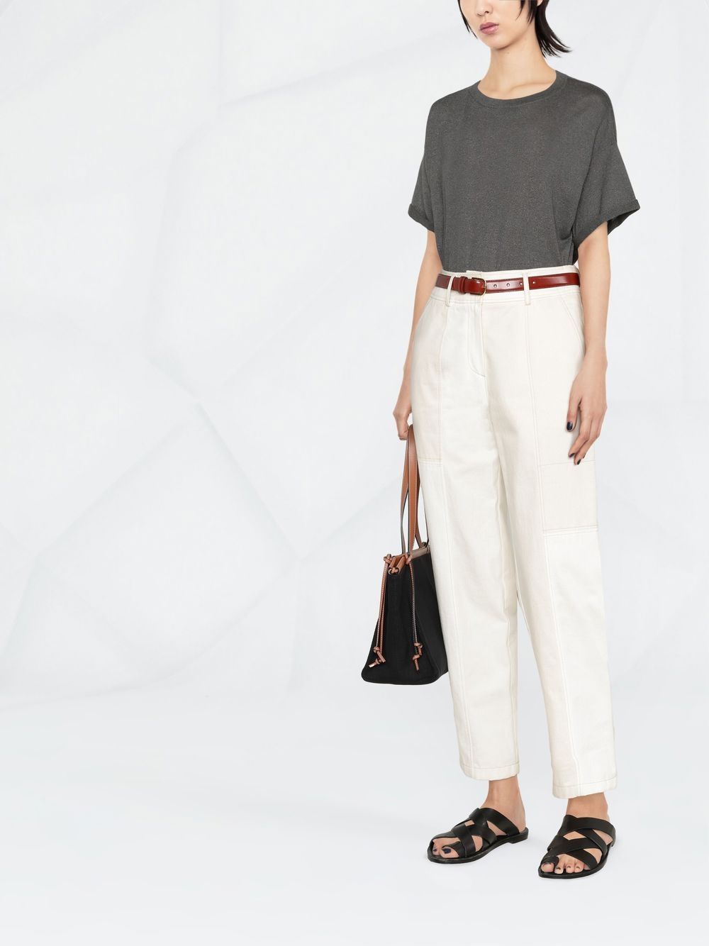 Brunello Cucinelli Round-neck short-sleeve T-shirt