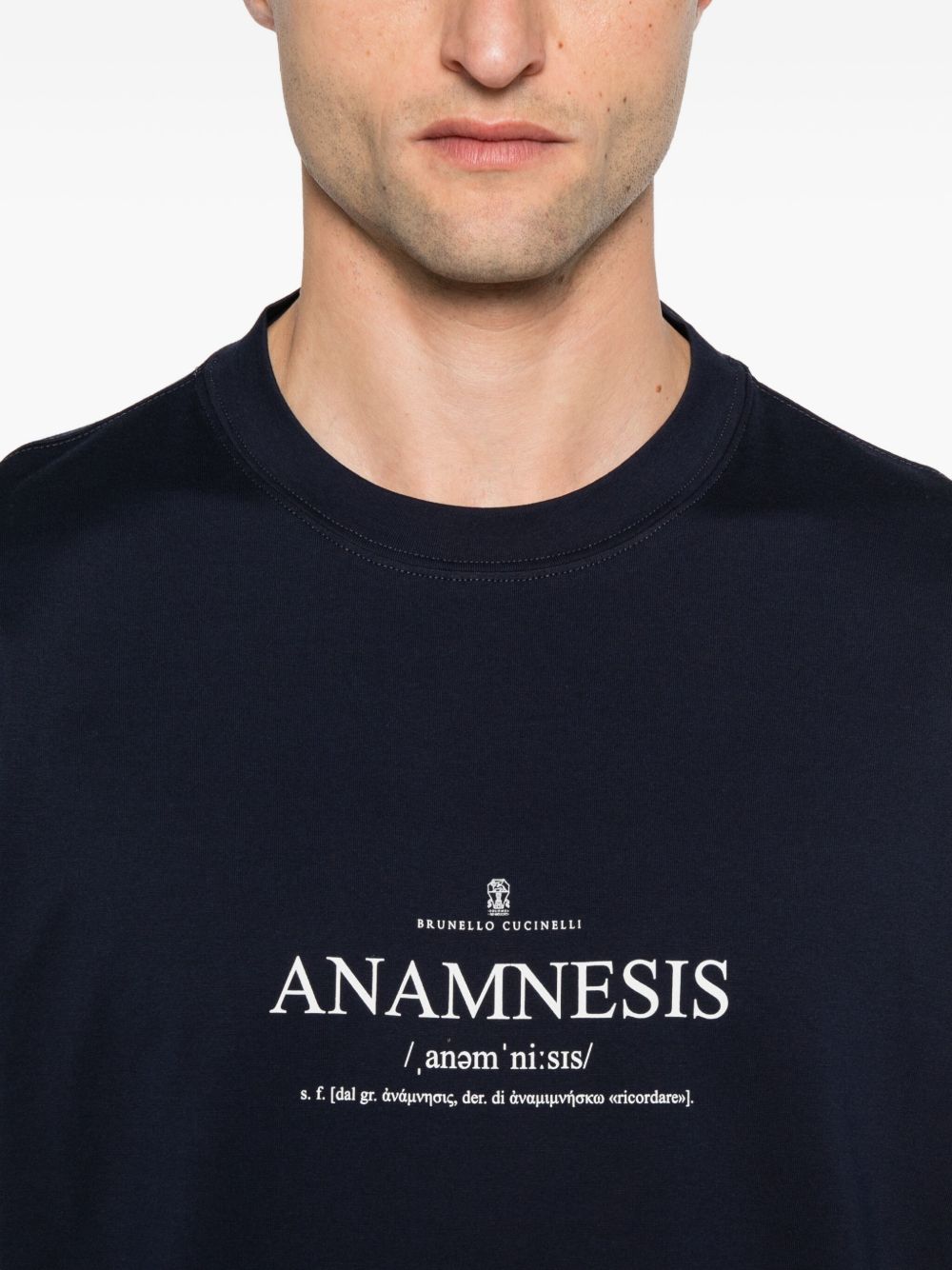 Brunello Cucinelli Cotton jersey crew-neck T-shirt with print