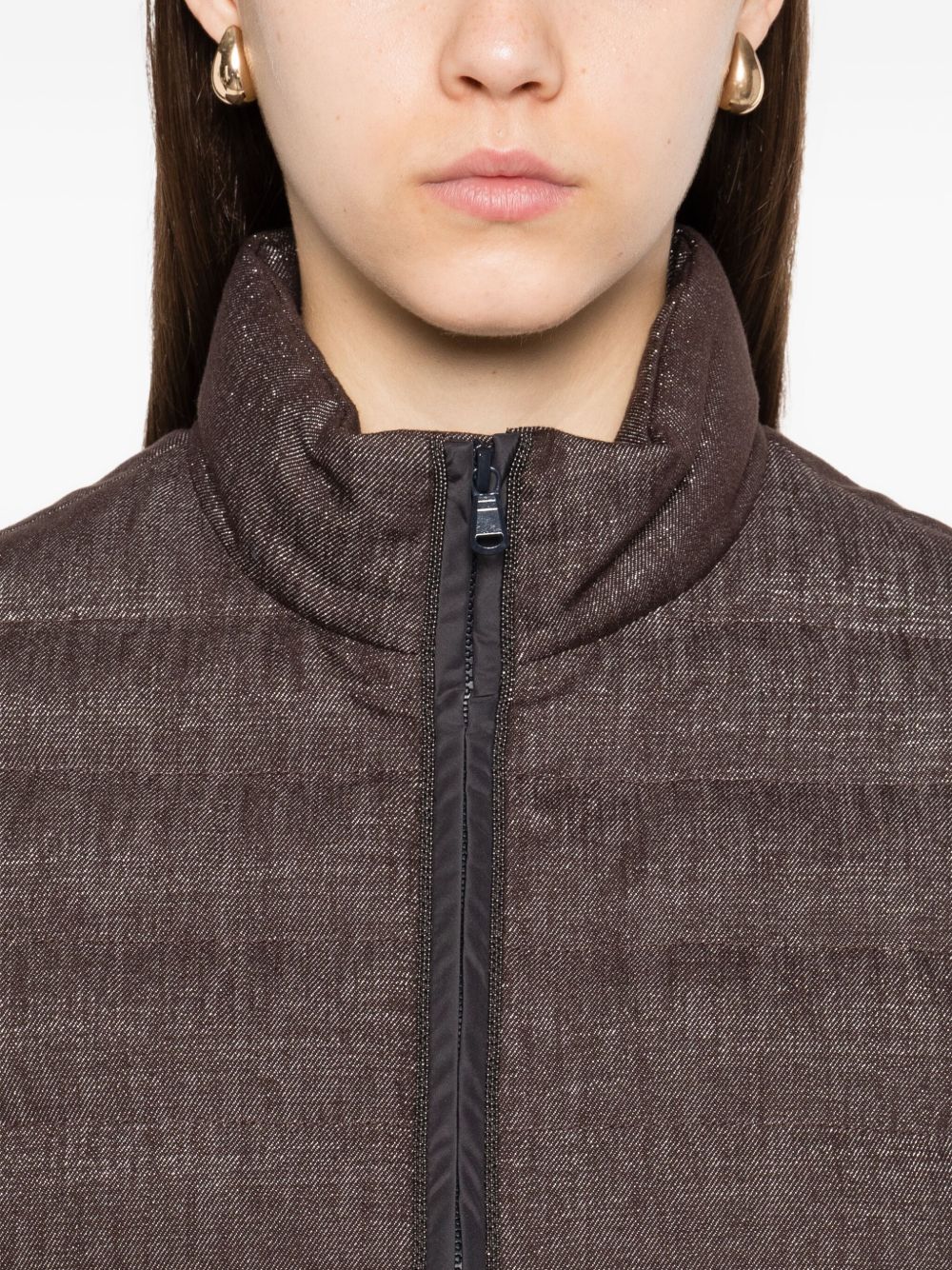 Brunello Cucinelli Quilted zip-front jacket