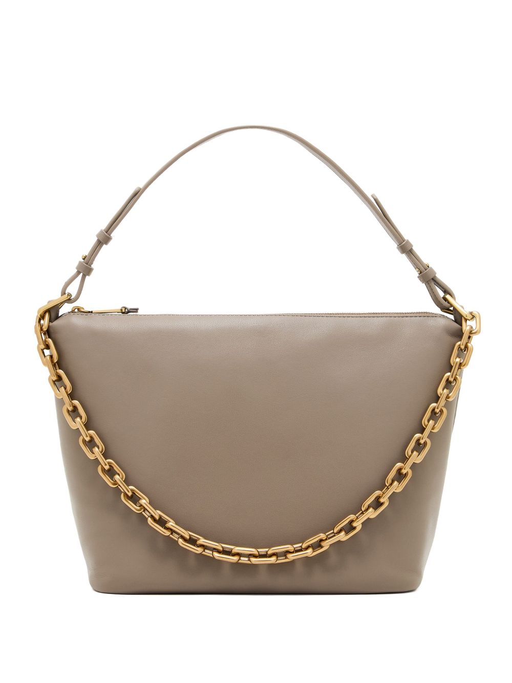 Emporio Armani Medium leather hobo bag with chain