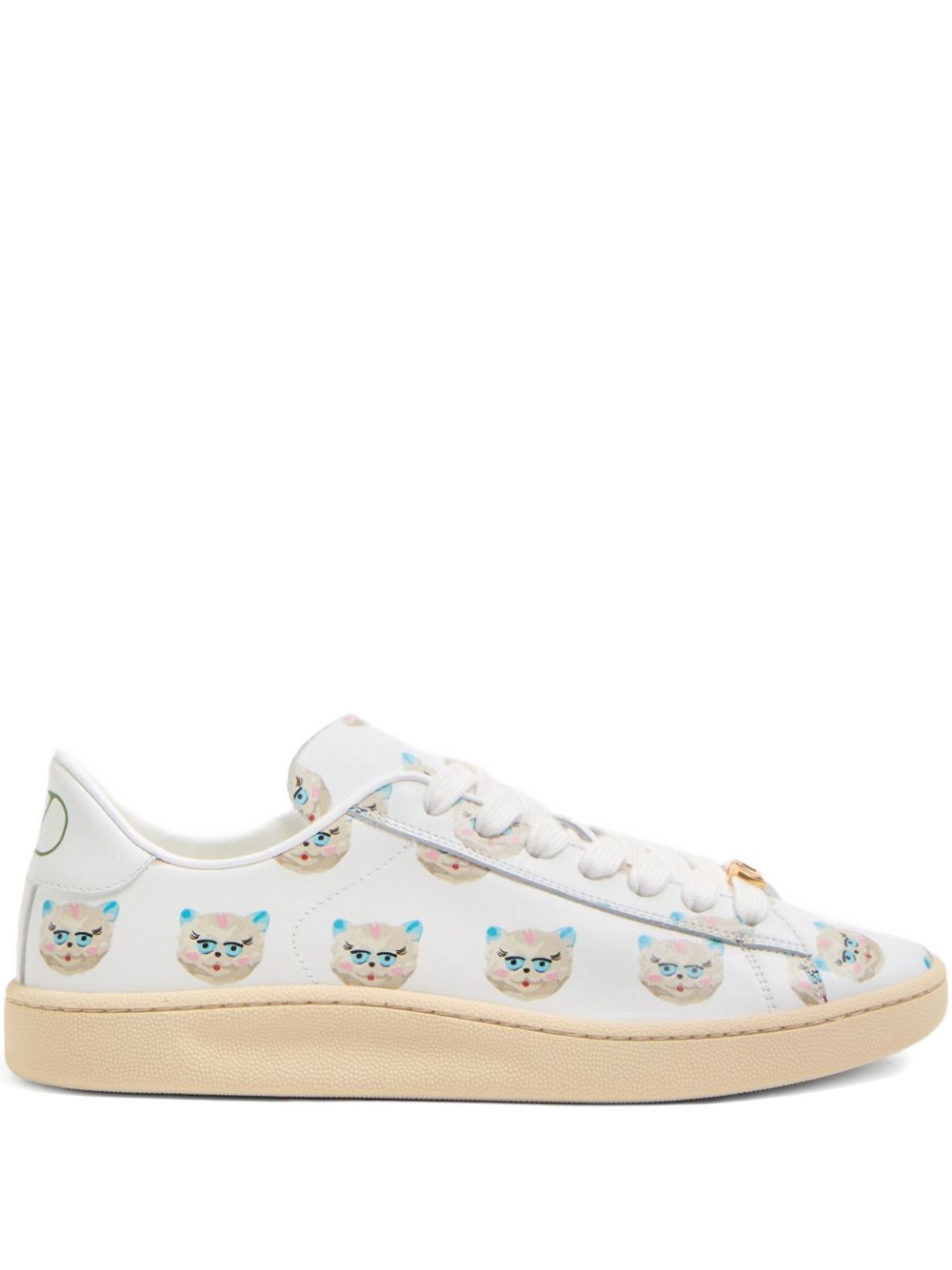 Valentino Garavani Le Chat De La Maison Royco Sneaker In Nappa Calfskin