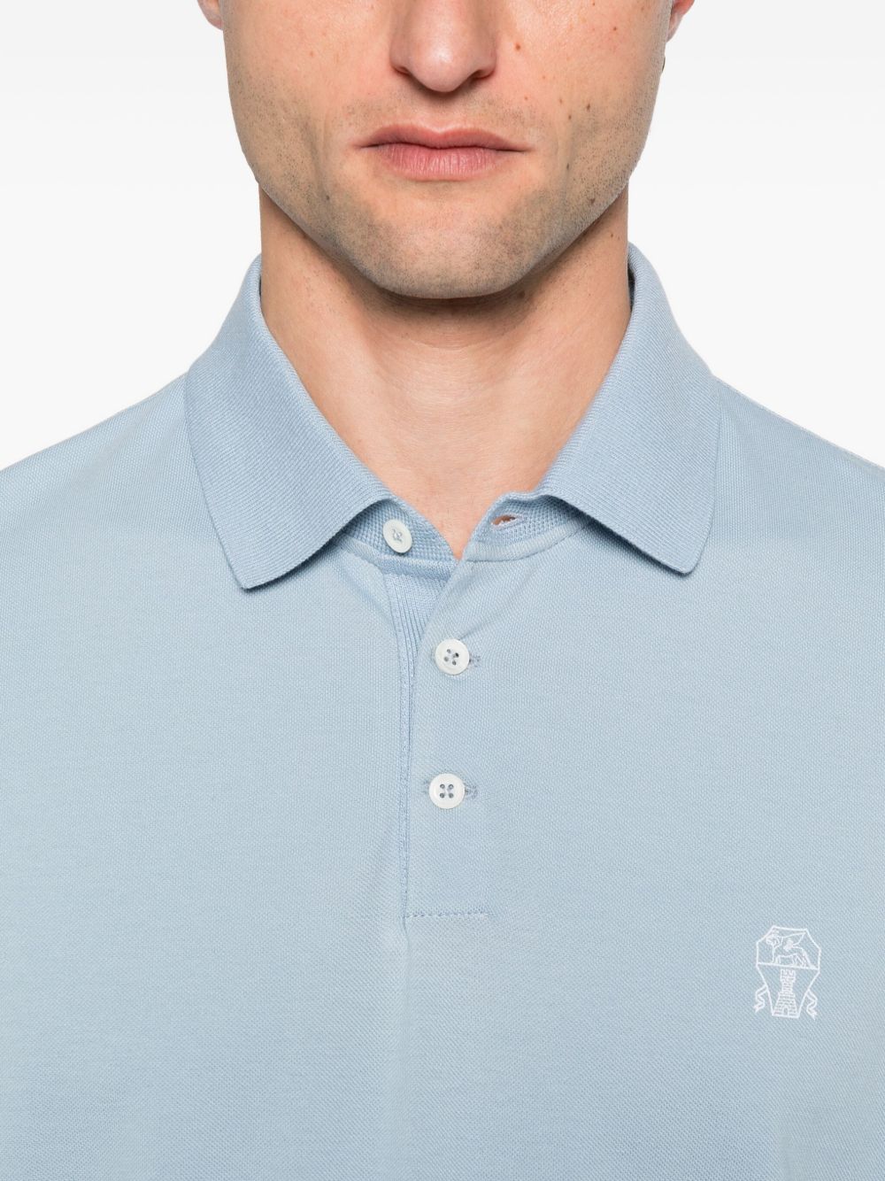 Brunello Cucinelli Polo shirt with embroidery