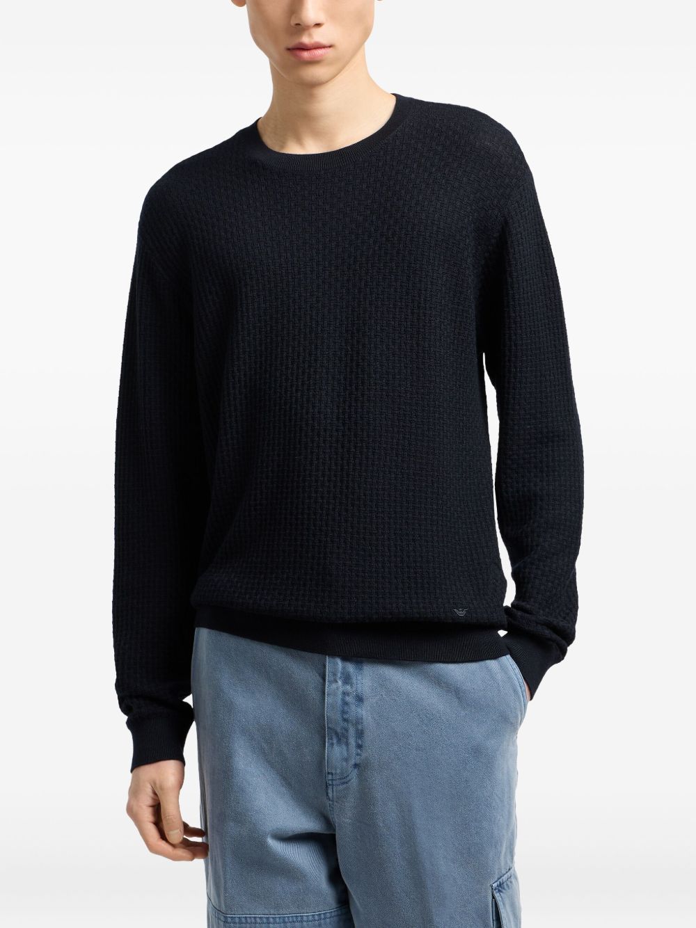 Emporio Armani Sweaters Blue